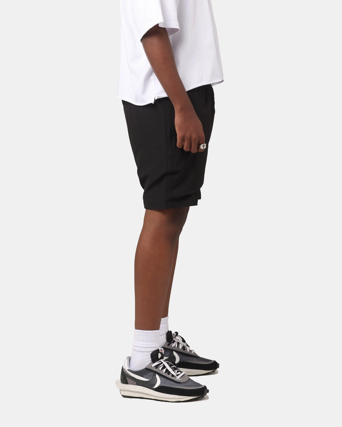 skin friendly The Anti Order A Logo Shorts Black
