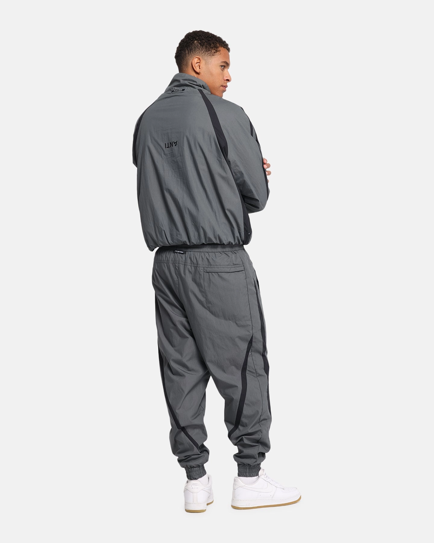 windproof The Anti Order Acolyte Windbreaker Jacket Grey/Black