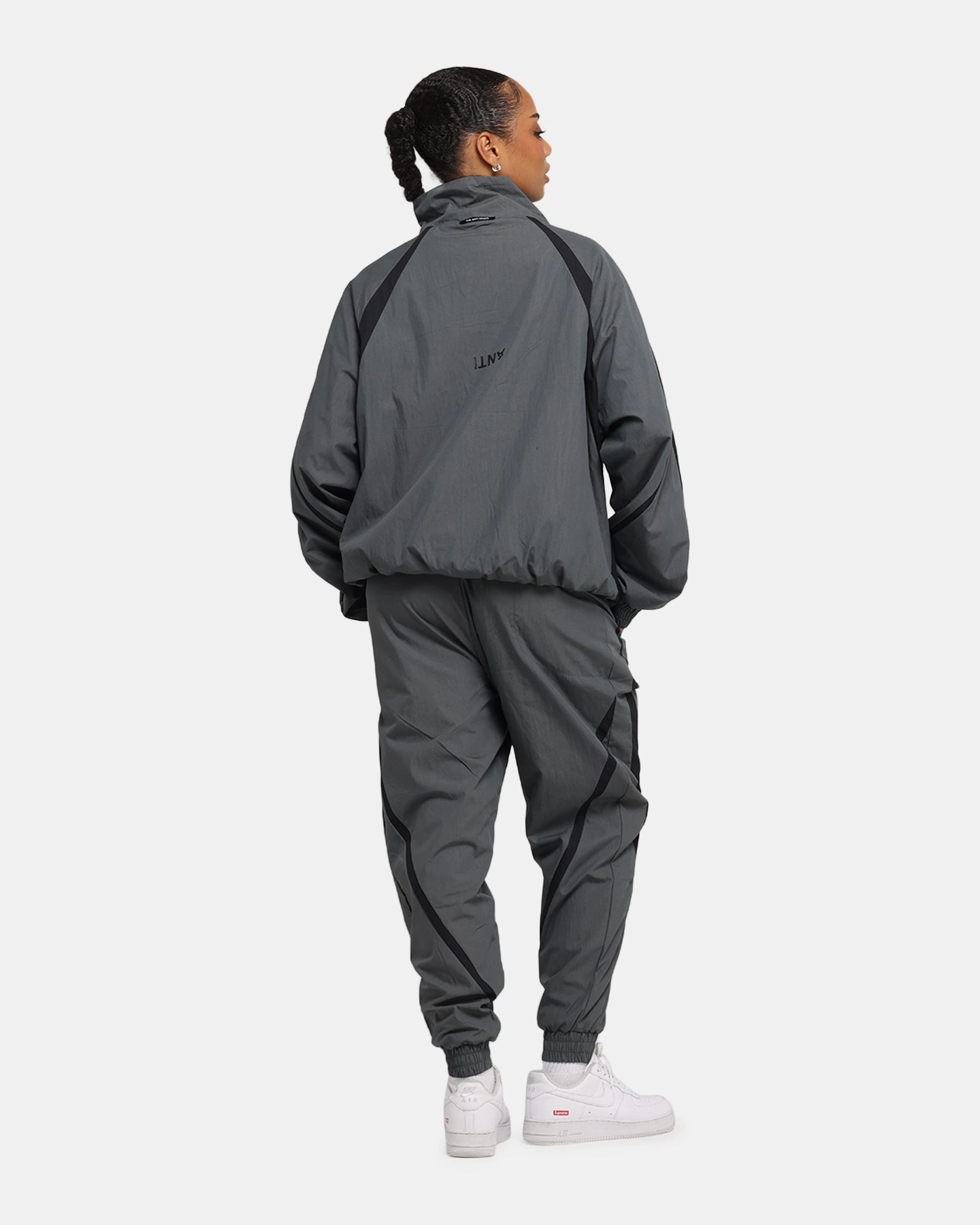 The Anti Order Acolyte Windbreaker Jacket Grey/Black Indoor Layer