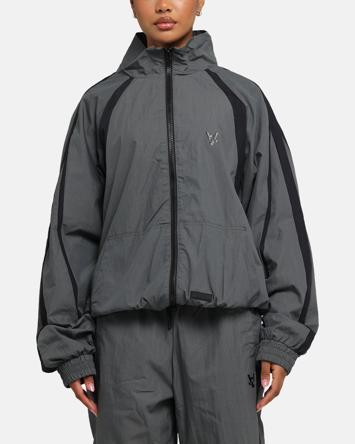 Activewear The Anti Order Acolyte Windbreaker Jacket Grey/Black