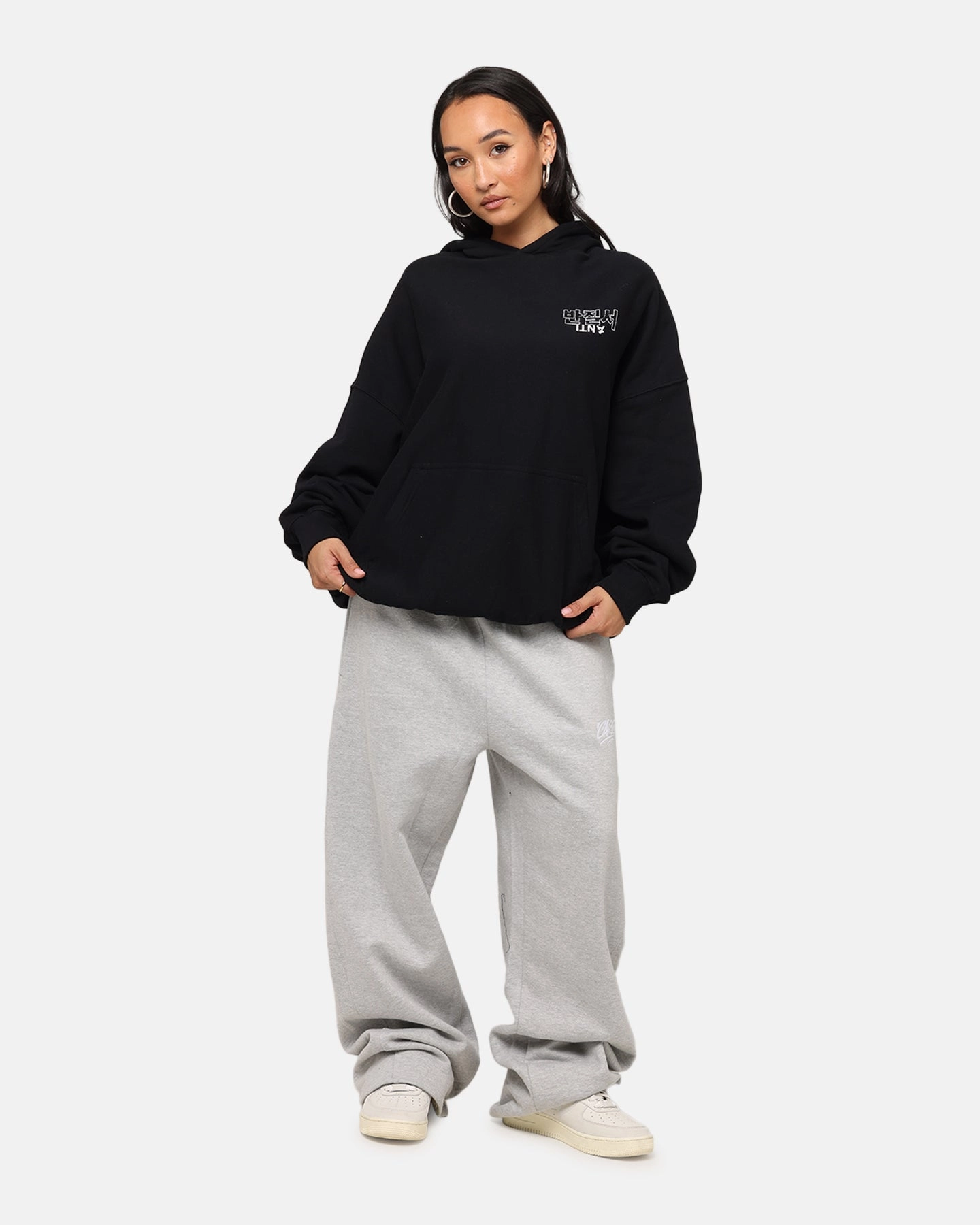 The Anti Order Agma Boxy Hoodie Black popular in Africa