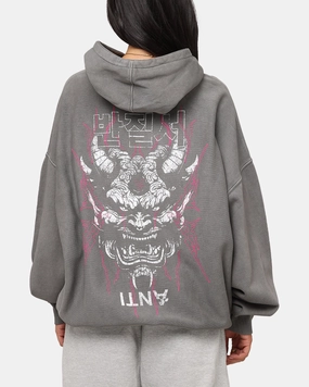 The Anti Order Agma Boxy Hoodie Washed Charcoal All Weather Performance Ventilation Grommets