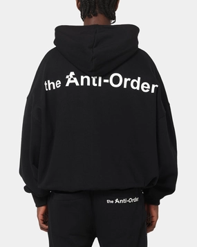 Warm Street Outdoor Activity The Anti Order Alpha Logo Hoodie Black