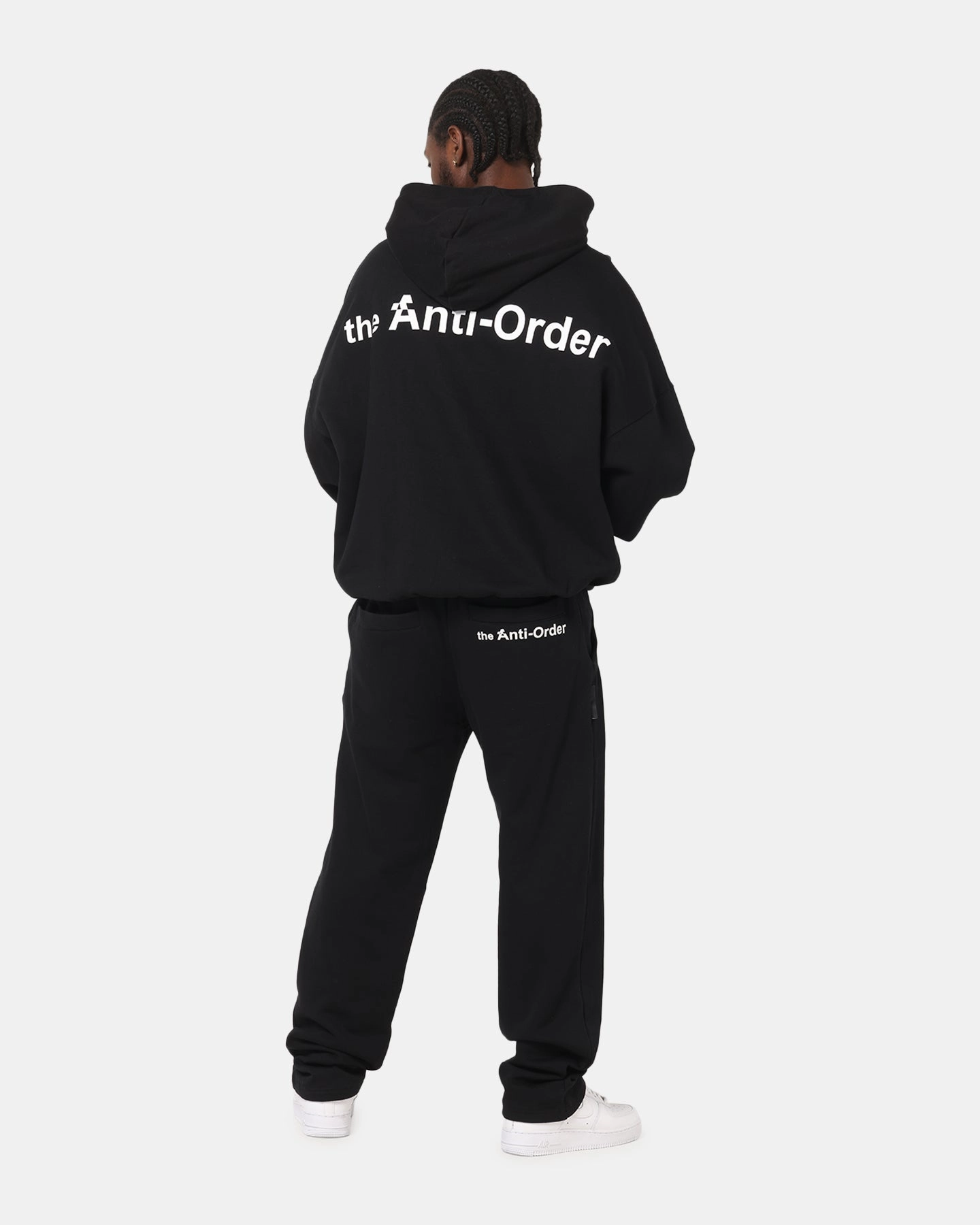 The Anti Order Alpha Logo Hoodie Black thermal fabric Cozy Vibe
