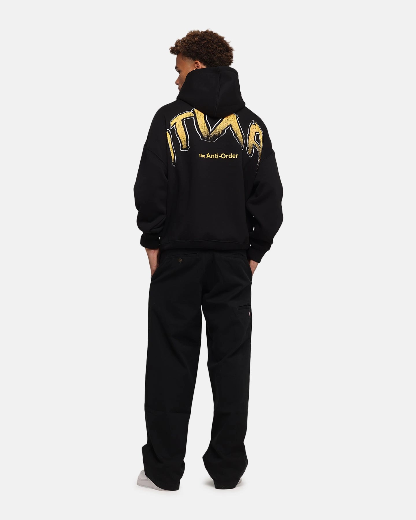 Personalized Style The Anti Order Anti Collegate Boxy Hoodie Black