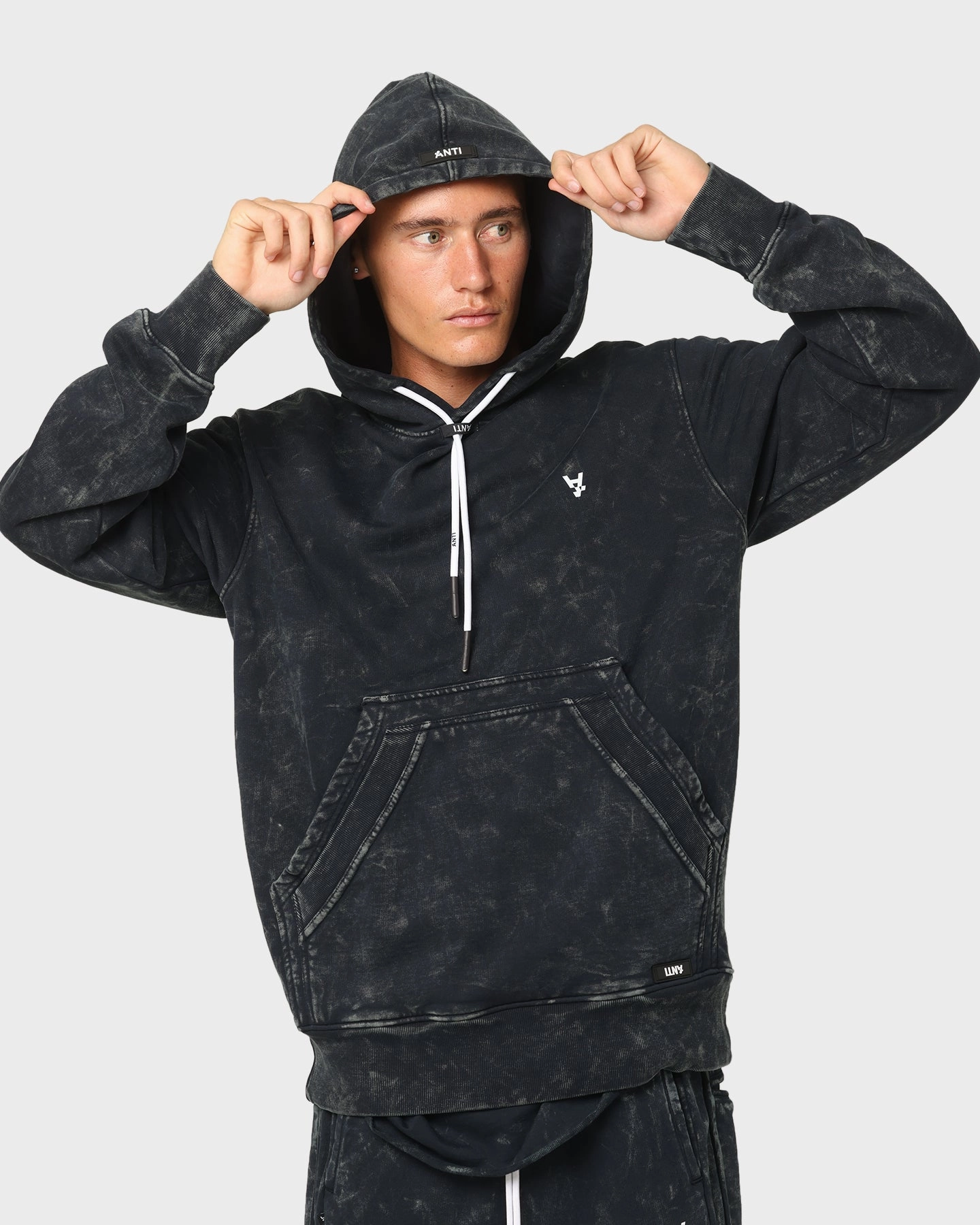 The Anti Order Anti Essential Hoodie Navy Crystal Seamless Integration Hidden Compartments