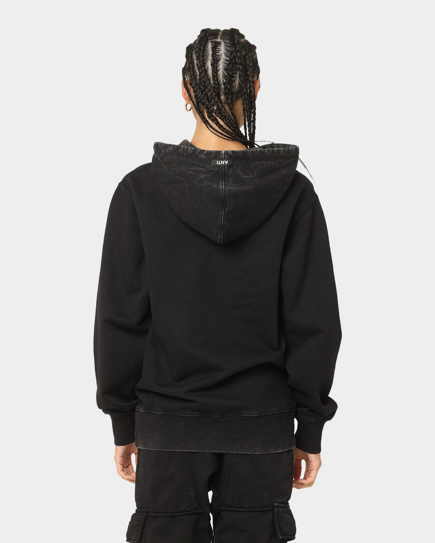 The Anti Order Anti Essential Hoodie Vintage Black Foldable Collar