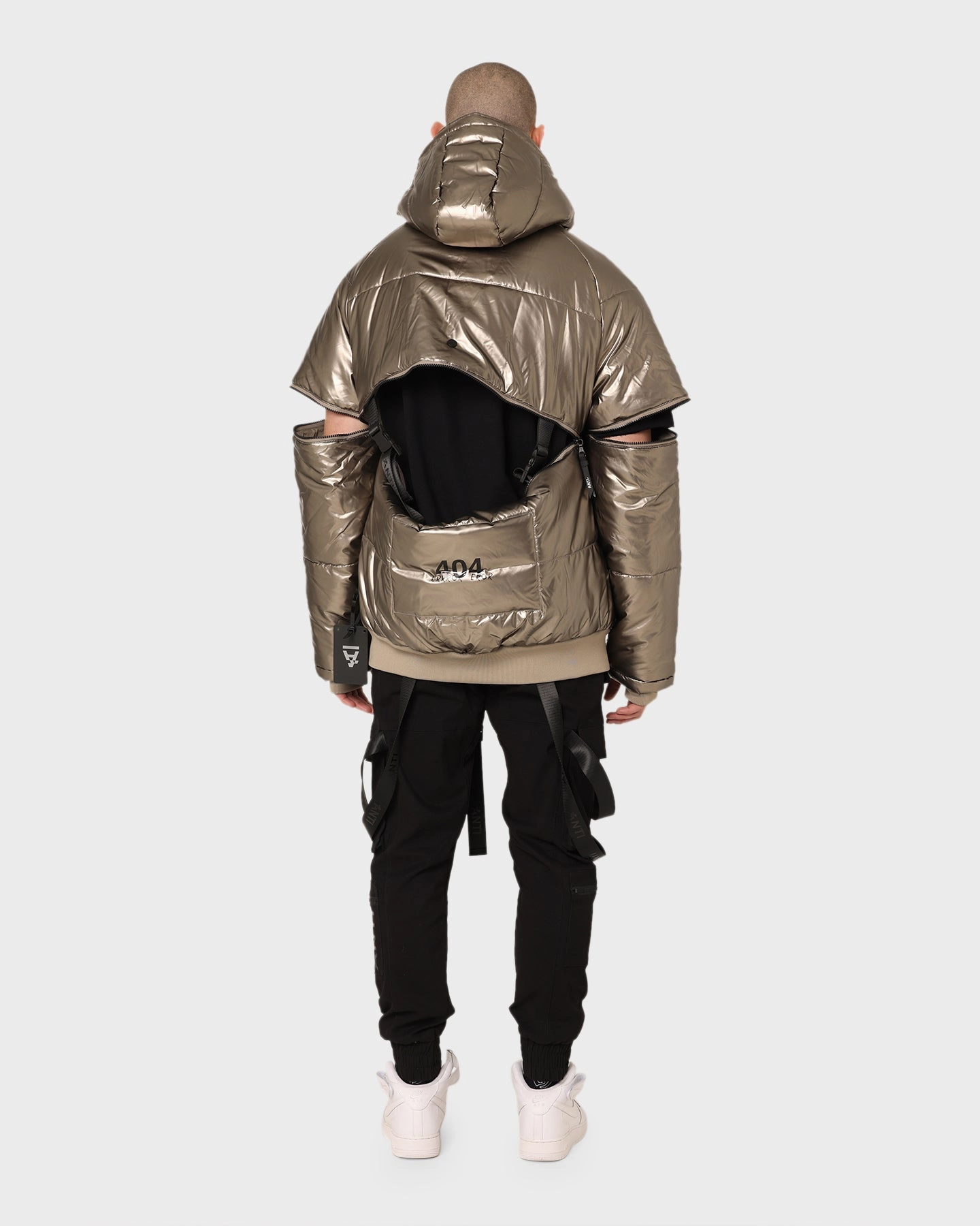 MultiPocket Design The Anti Order Anti Joy Technical Puffer Jacket Pewter