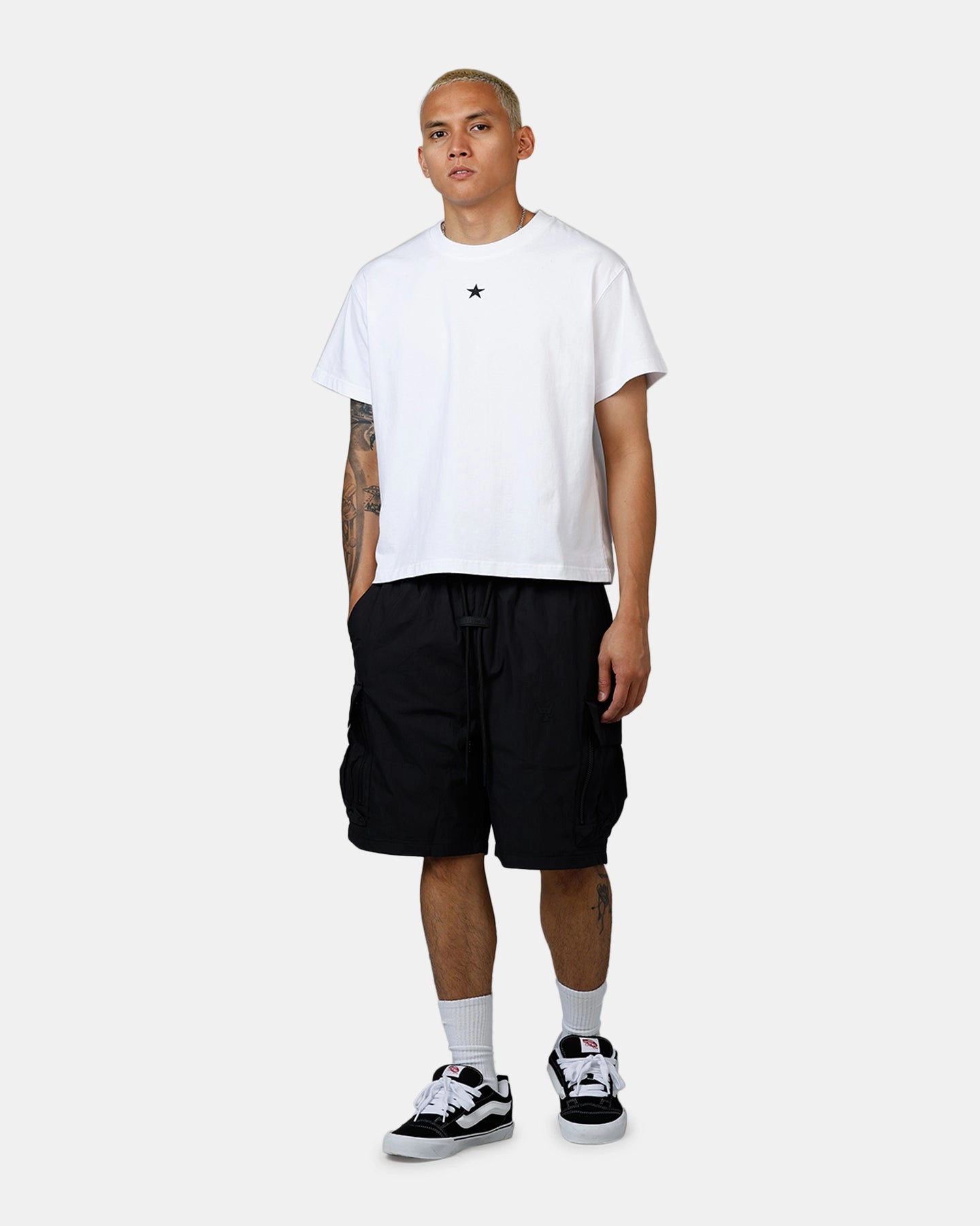 Durable Waistband Teflon Coated Finish The Anti Order Anti Military Cargo Shorts Black