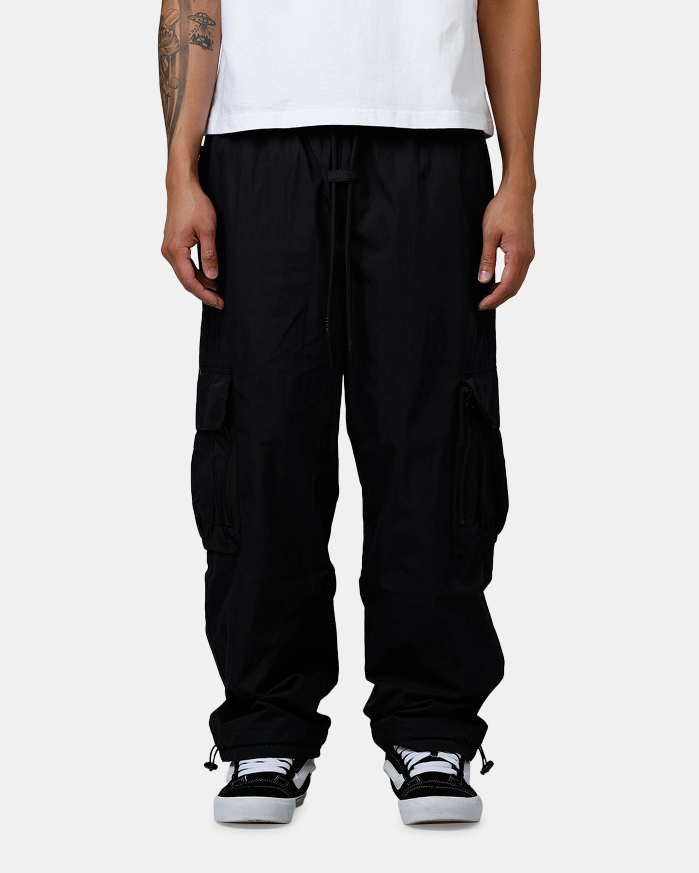 The Anti Order Anti Miltary Cargo Joggers Black Flexible Ankle Cuffs Urban Utility