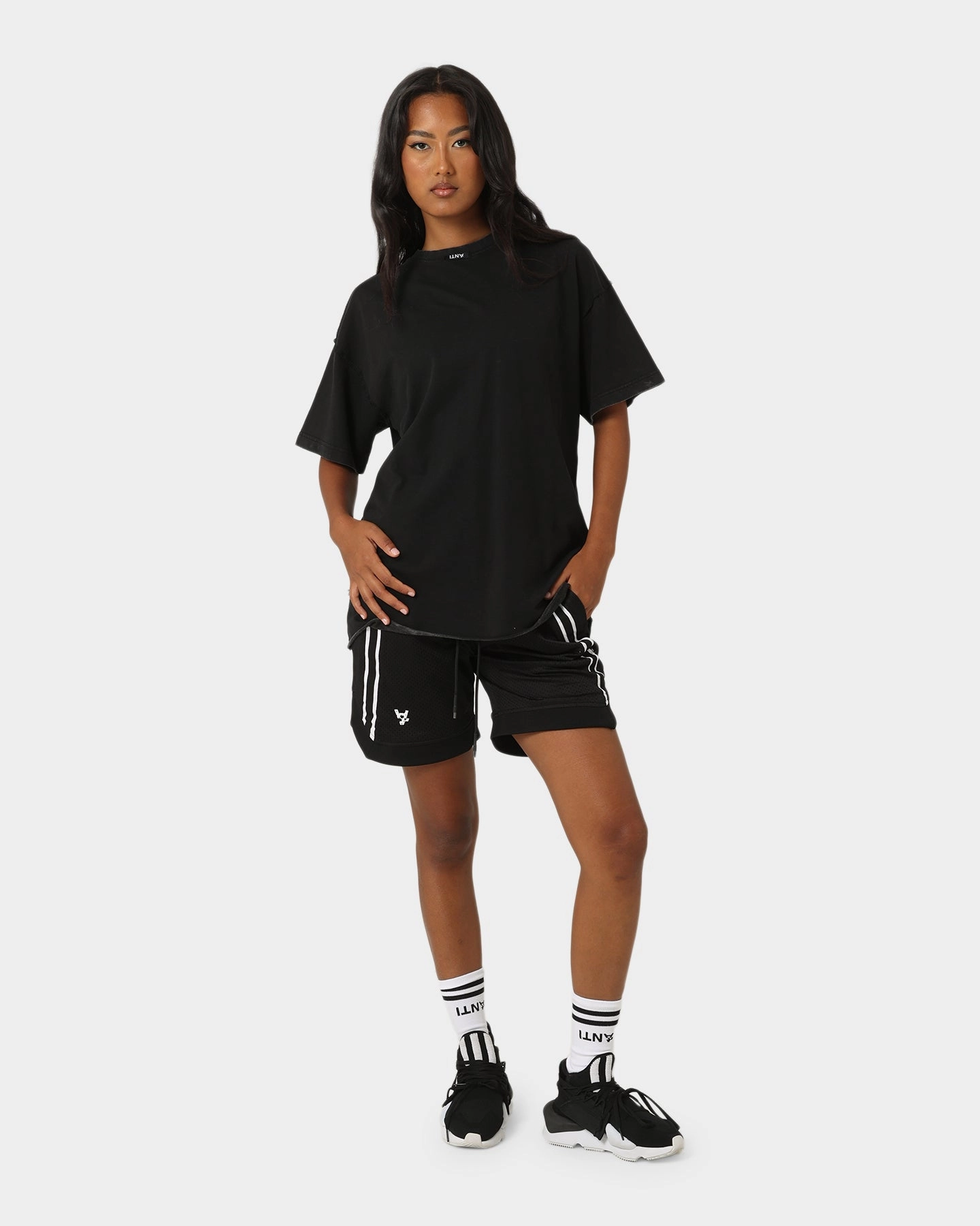 Effortless Style The Anti Order Anti Sport Basketball Shorts Black/White