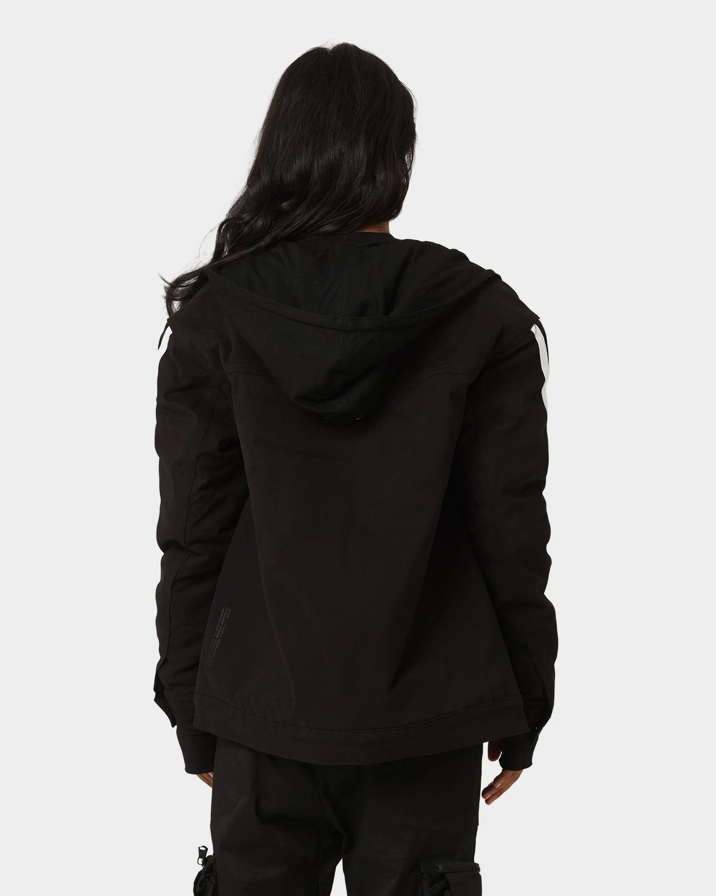 The Anti Order Anti Sport Oversized Jacket Black/White Lockdown Hood Toggle