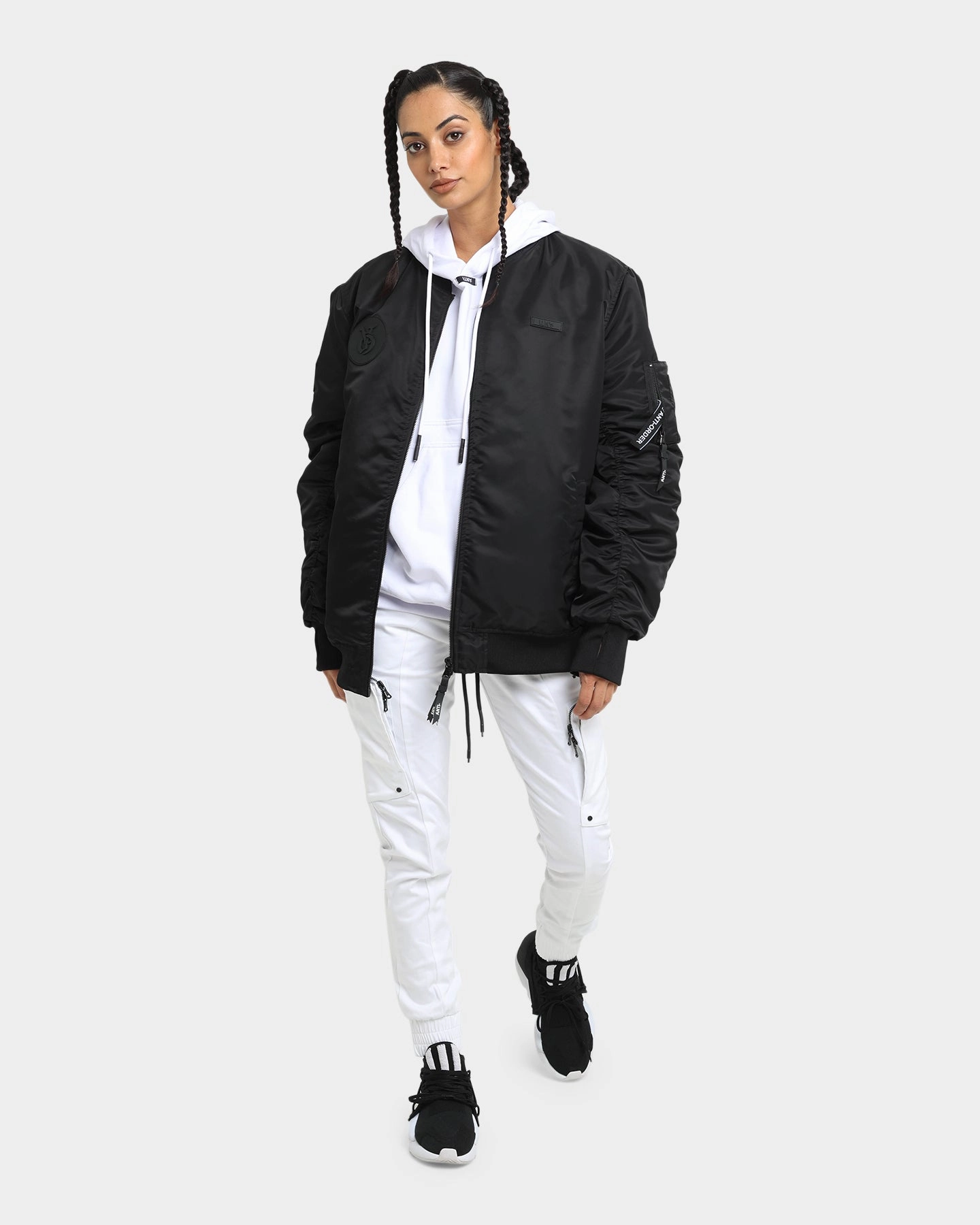Period The Anti Order Antidote Oversized Bomber Jacket Black/Black