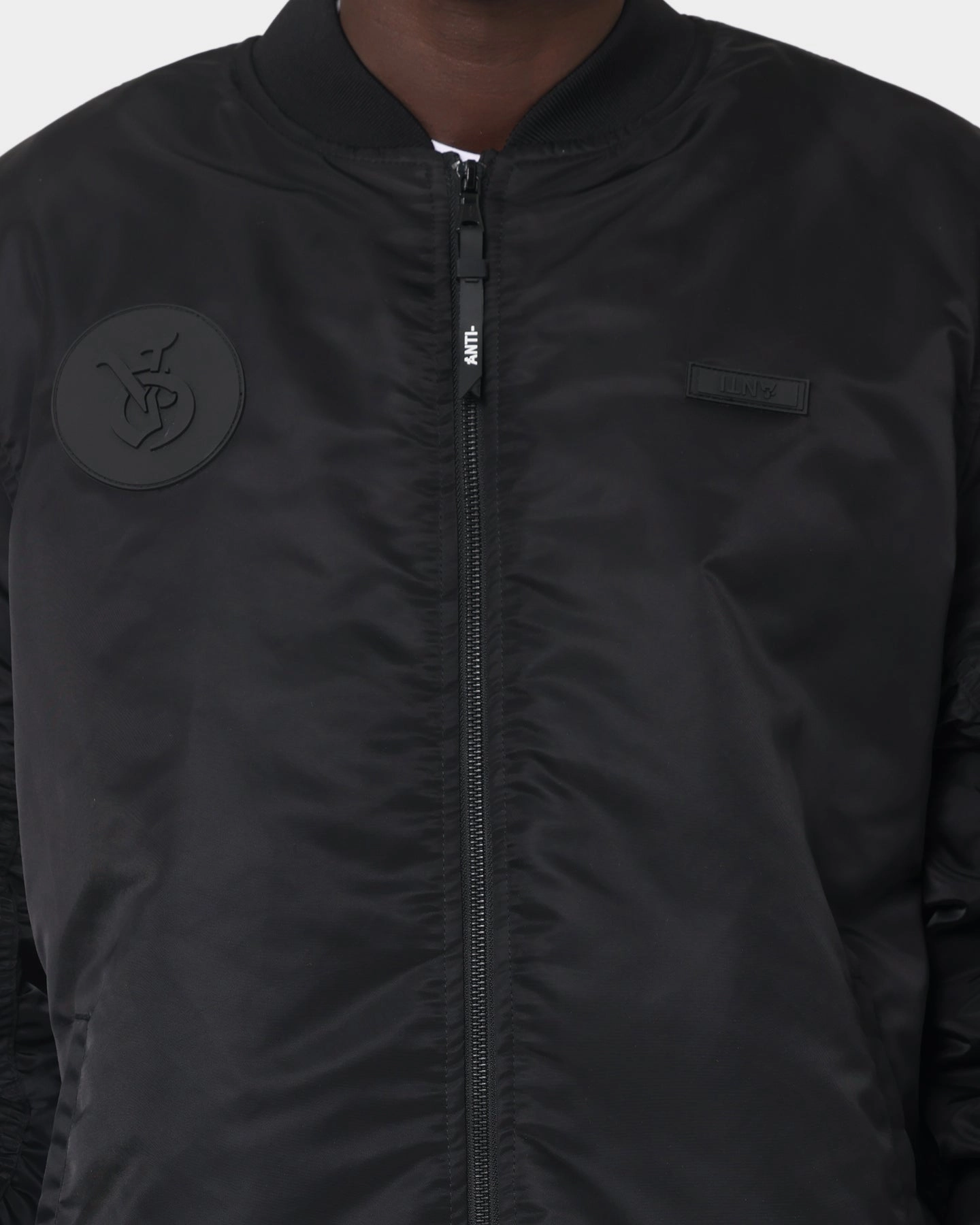 Trail Function The Anti Order Antidote Oversized Bomber Jacket Black/Black