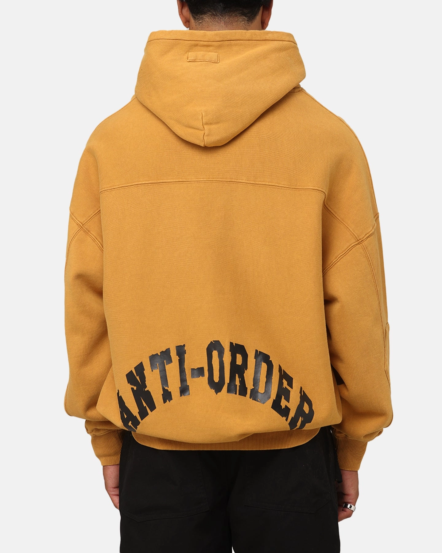 The Anti Order Architype Boxy Hoodie Mustard Negotiate