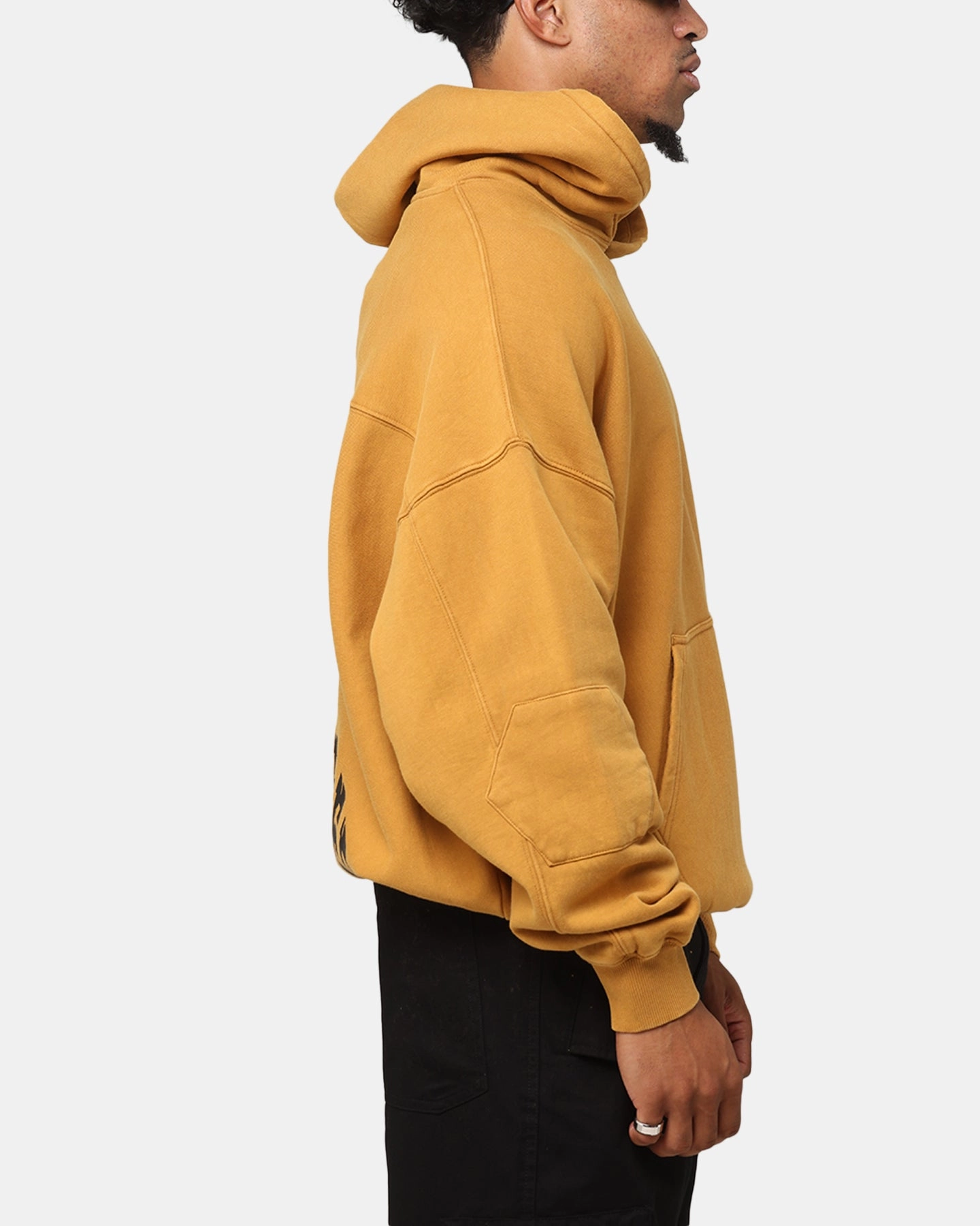 Durable Outer Layer Simple Layer The Anti Order Architype Boxy Hoodie Mustard