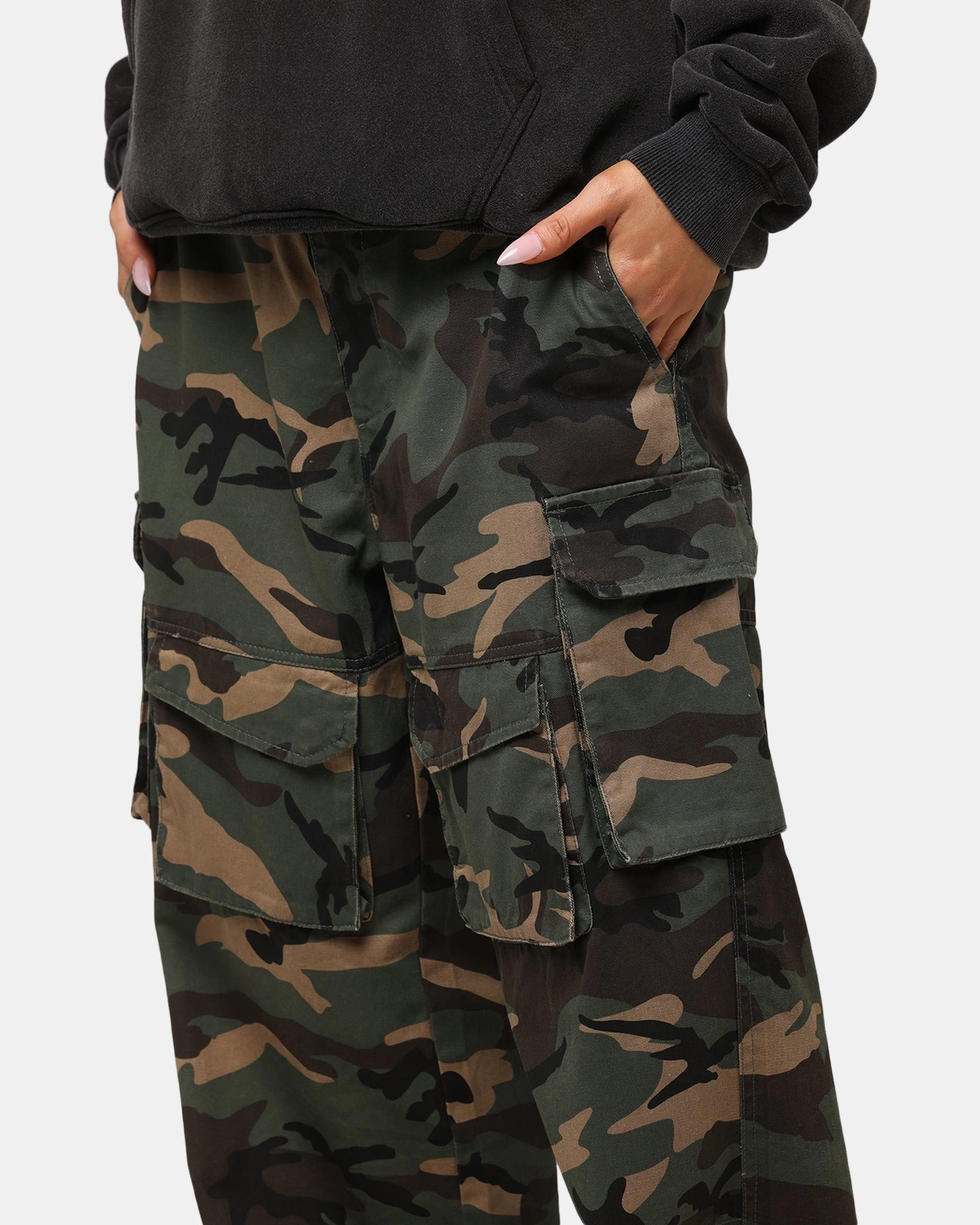 The Anti Order Artillery Baggy Cargo Pants  Woodland Camo Adjustable Fit Perfect Shape