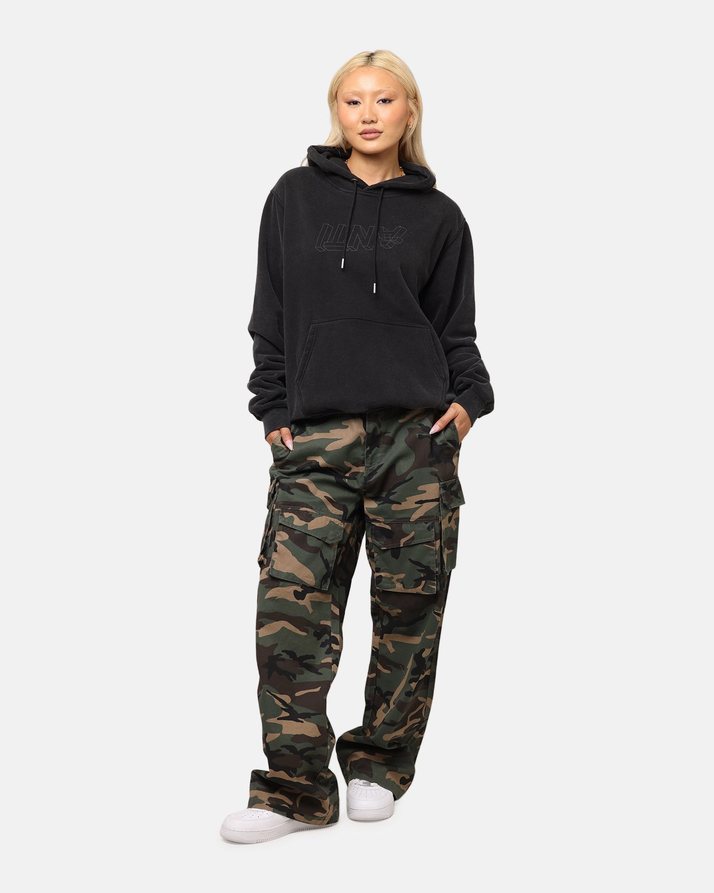The Anti Order Artillery Baggy Cargo Pants  Woodland Camo Abrasion Resistant Surface