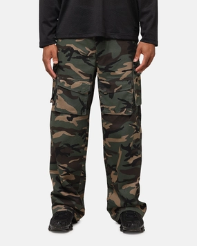 simple design Sleek Look The Anti Order Artillery Baggy Cargo Pants  Woodland Camo