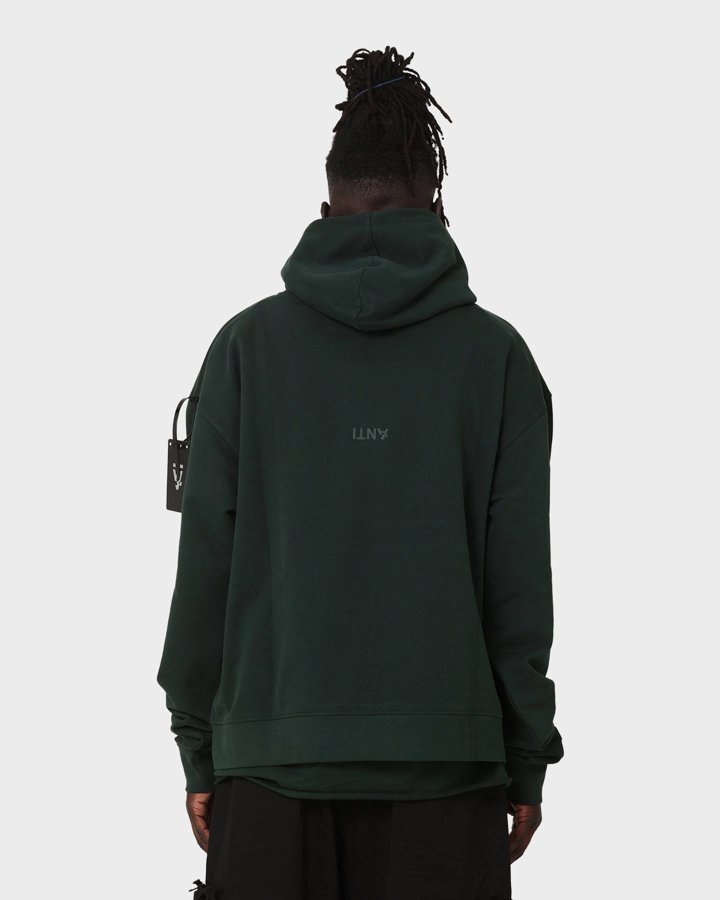The Anti Order Boxy Drop Shoulder Hoodie Dark Green suitable for charity events