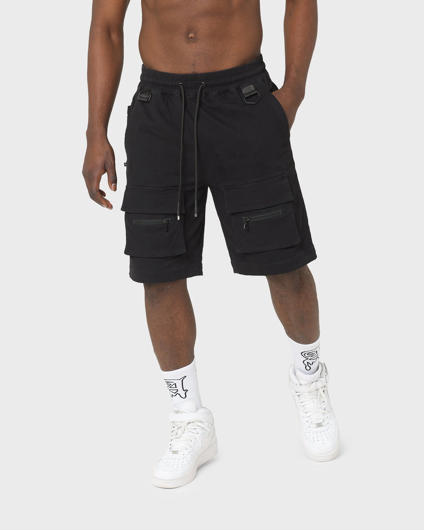 Warm Days wrinkle - resistant The Anti Order Centurion Cargo Shorts Black