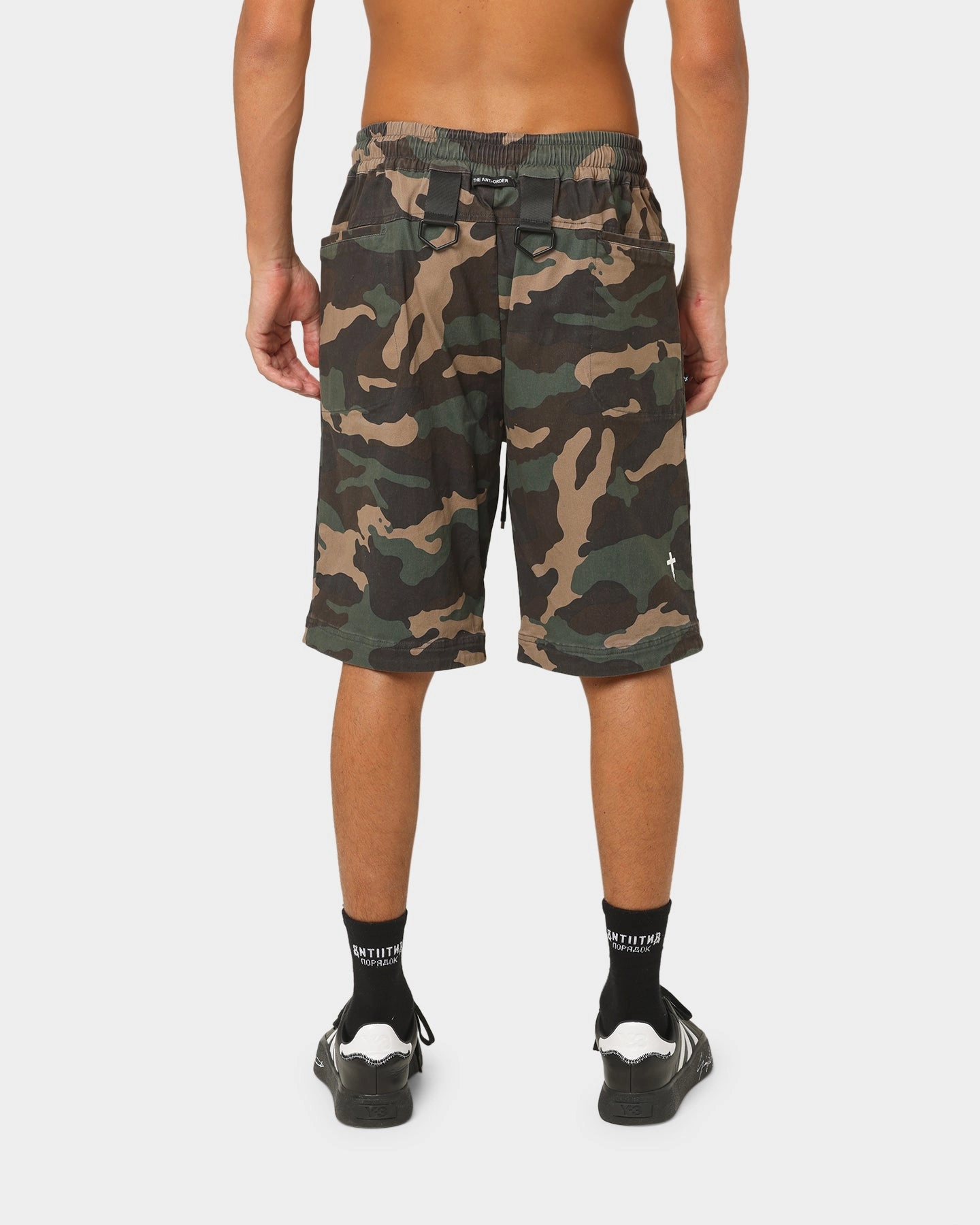 formal alternative barbecue outfit The Anti Order Centurion Cargo Shorts Woodland Camo