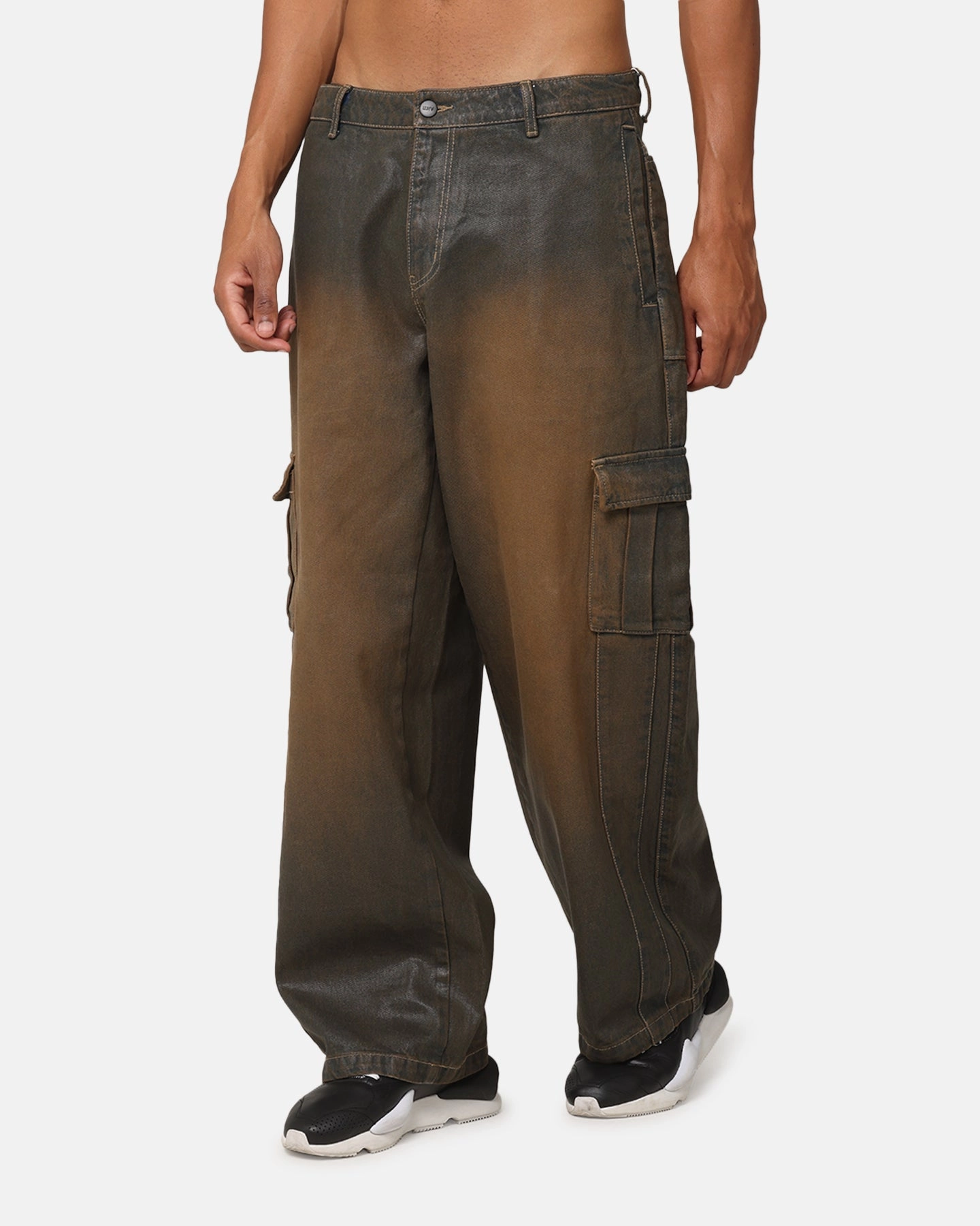 The Anti Order Deployed Parachute Pants Washed Green Double Stitched