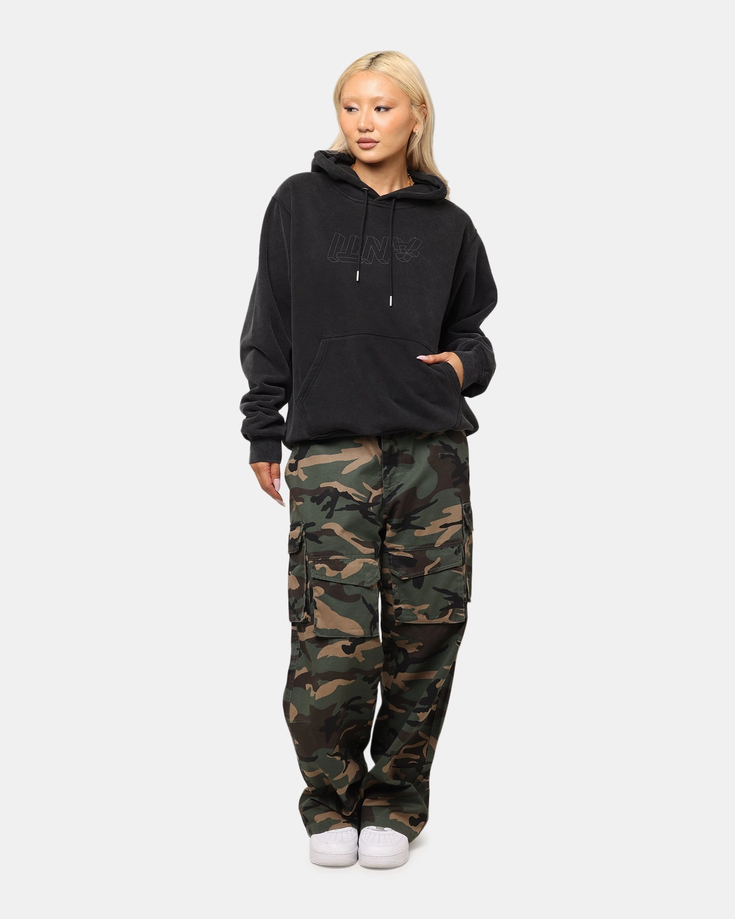 High - end The Anti Order Dimension Boxy Hoodie Vintage Black