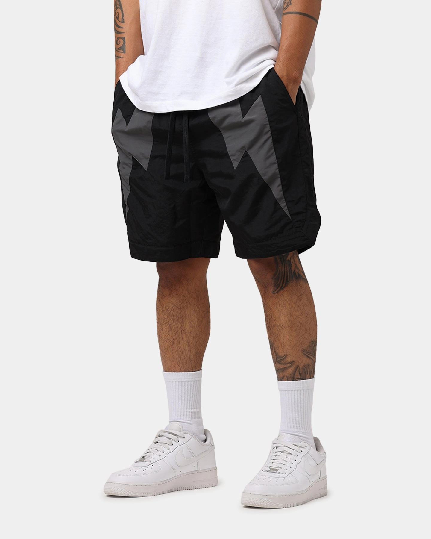 The Anti Order Eres Nylon Shorts Black/Grey Unisex UPF Sun Protection
