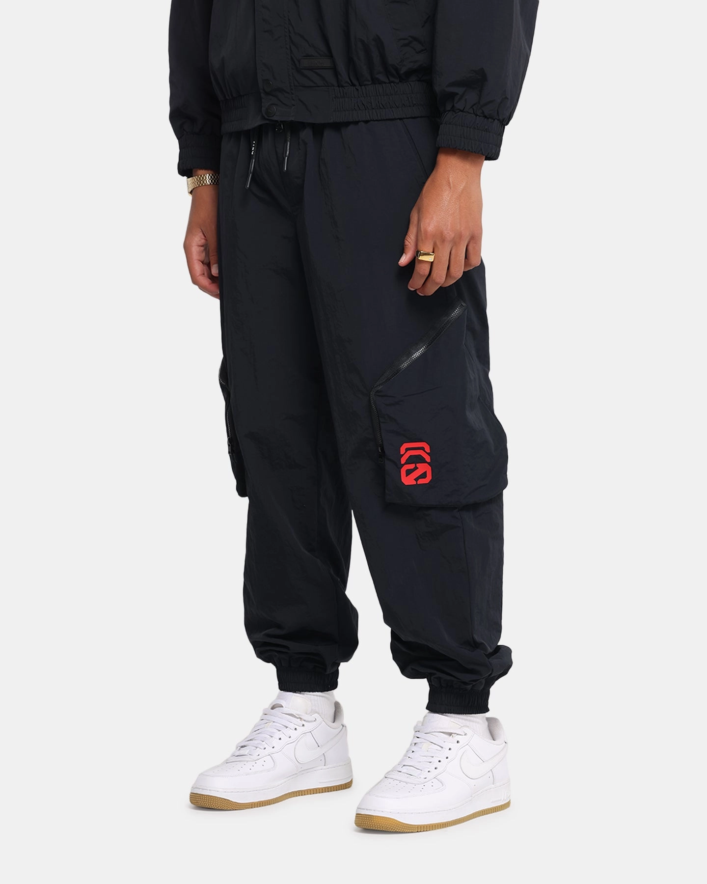 The Anti Order Faction Technical Jogger Black/Red Fade Resistant Dye Modular Attachment