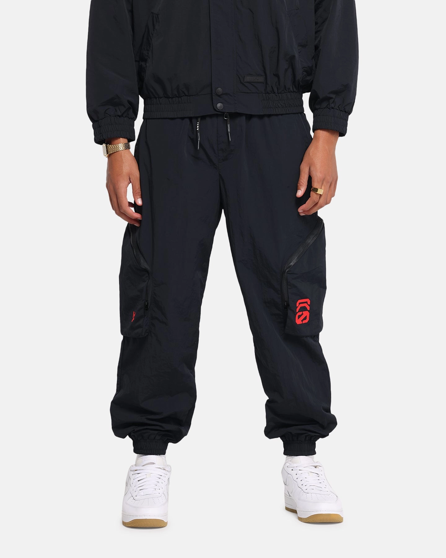 The Anti Order Faction Technical Jogger Black/Red Simple and Cozy Easy Movement