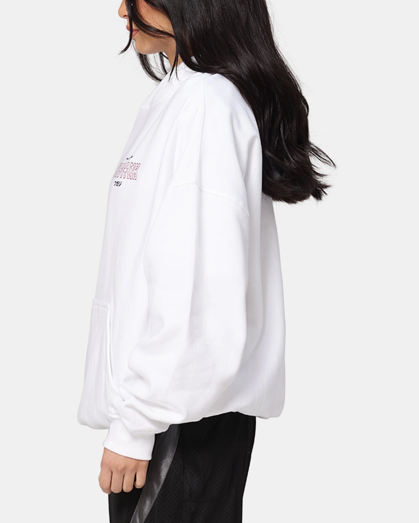 The Anti Order Freedom Boxy Hoodie White High-Quality Fabric