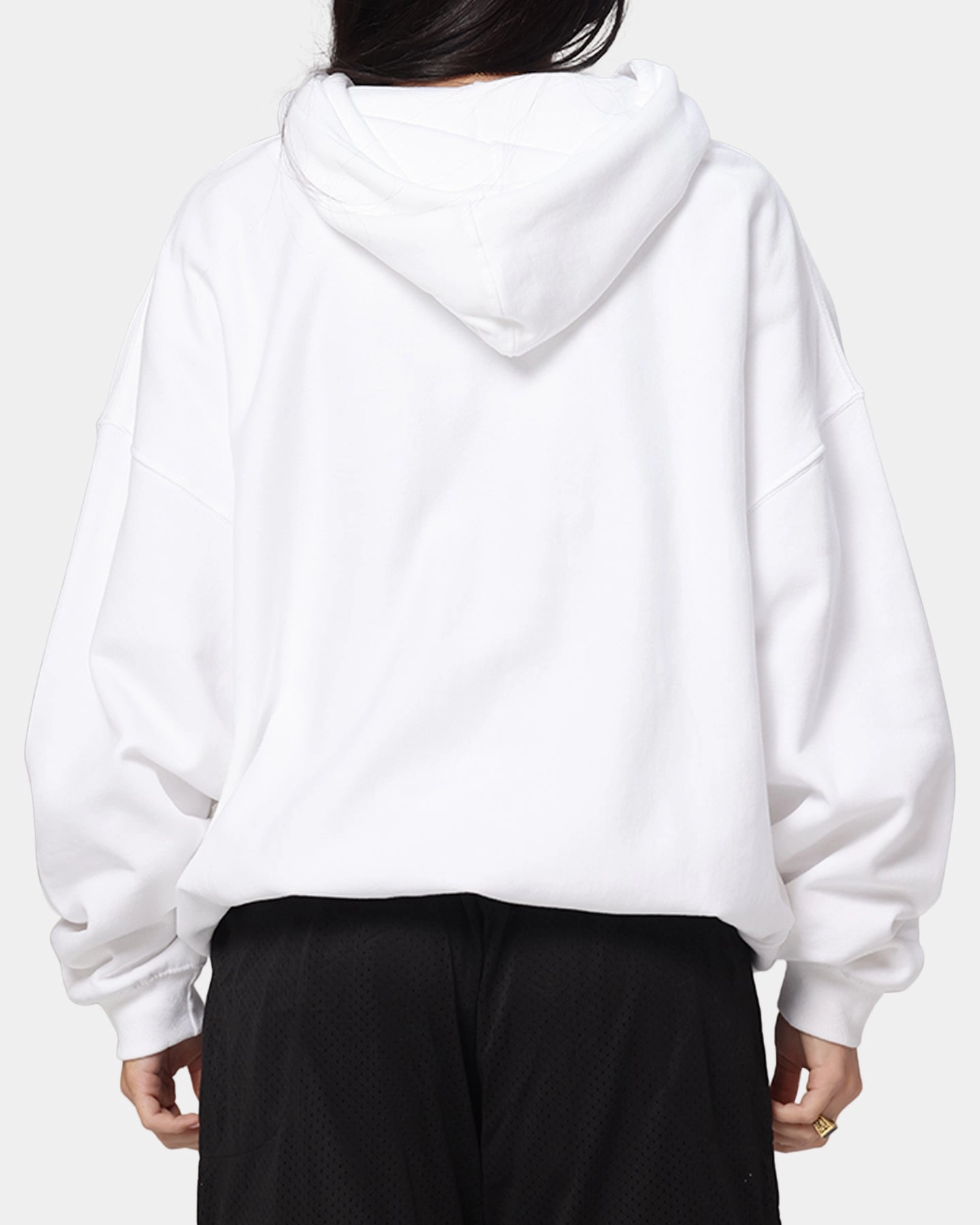Fray Resistant Finish The Anti Order Freedom Boxy Hoodie White