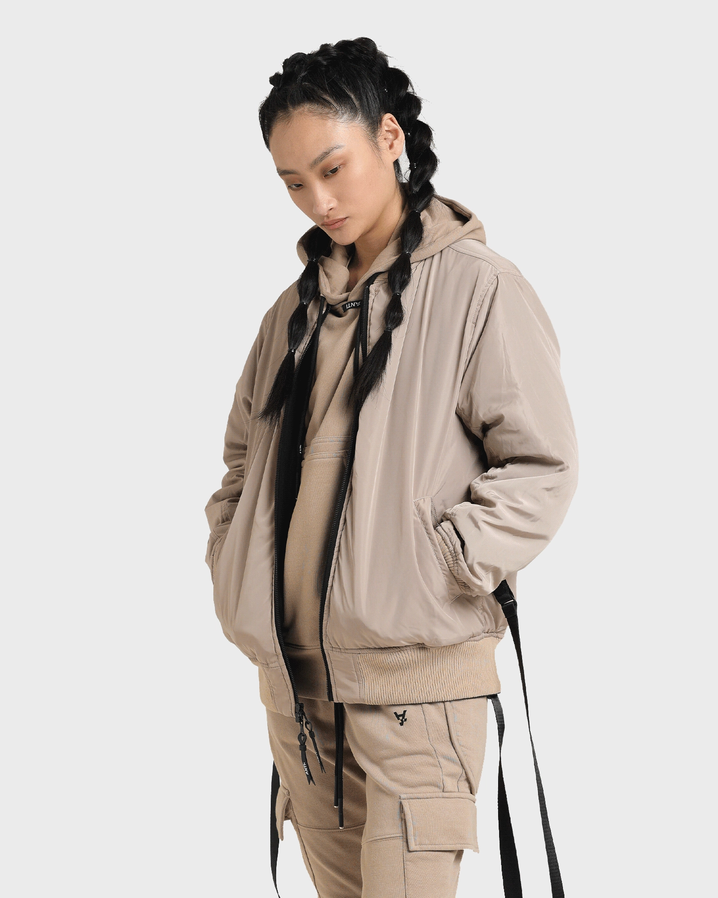 autumn season The Anti Order Glasnost Bomber Jacket Black/Bone