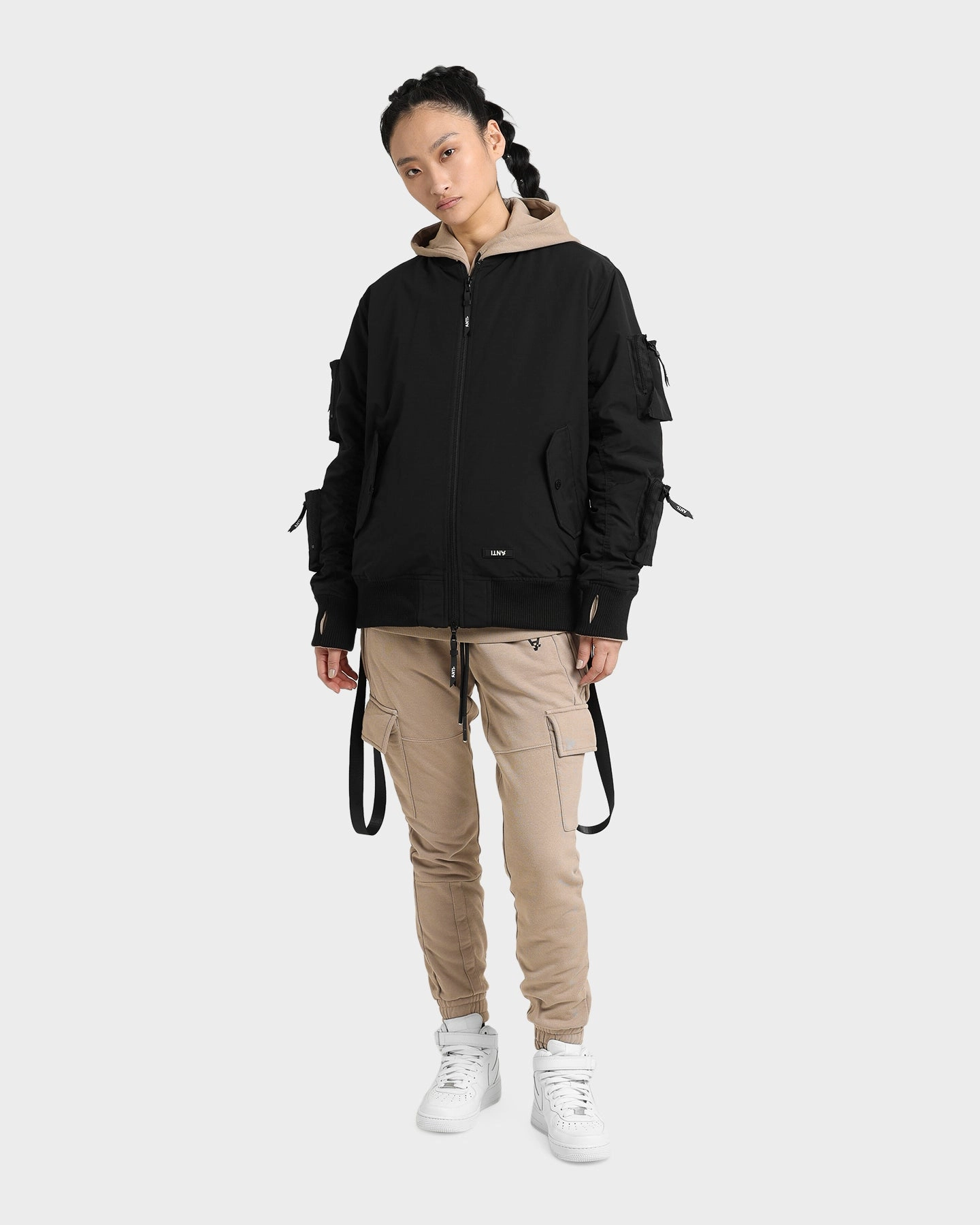 The Anti Order Glasnost Bomber Jacket Black/Bone gym - goers