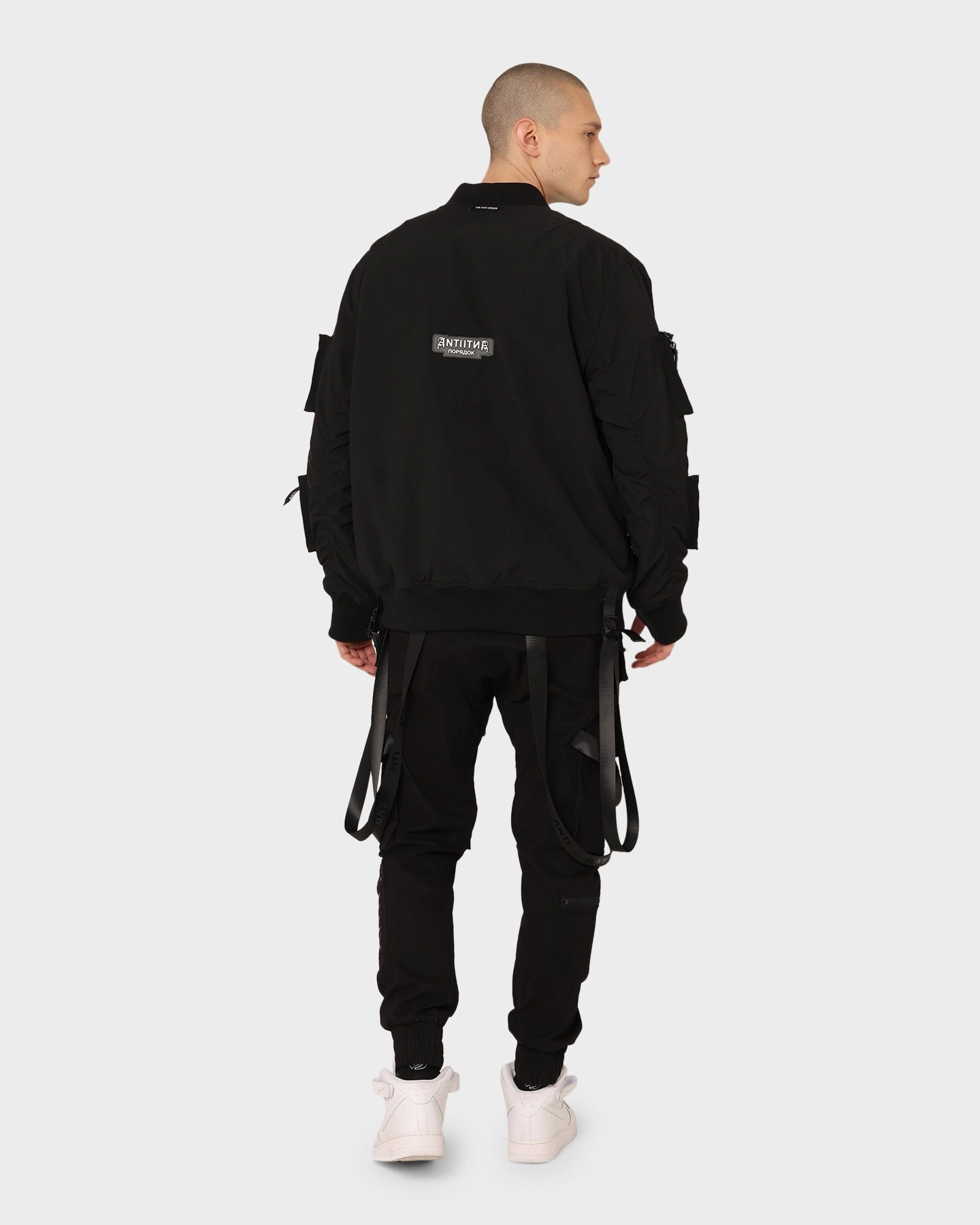 The Anti Order Glasnost Bomber Jacket Black/Bone Inventory Stretchy