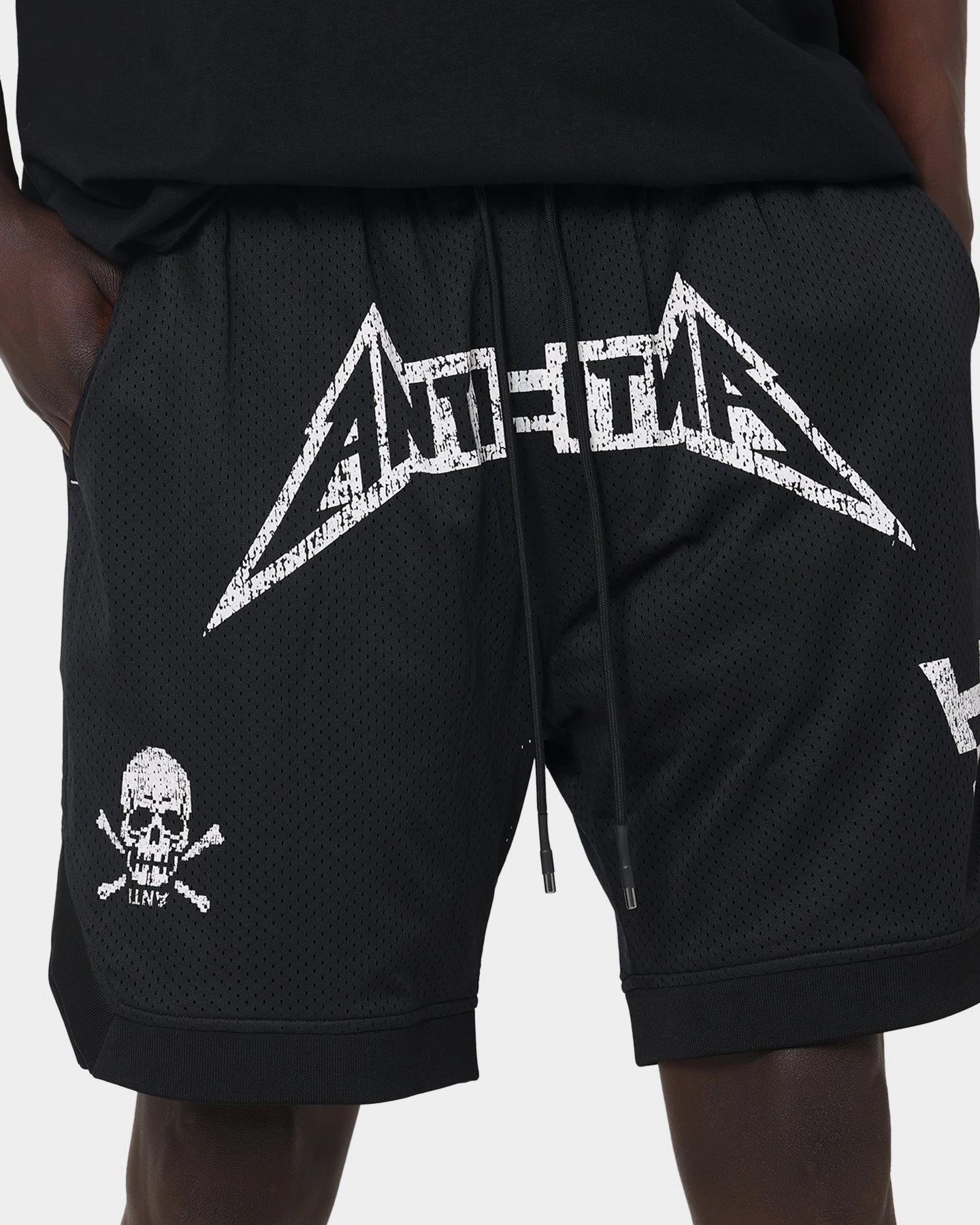 The Anti Order Heavy Metal Basketball Shorts Black/White snowboard clothing