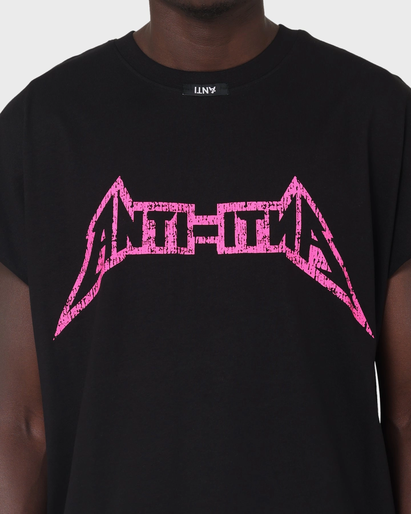 informal gathering The Anti Order Heavy Metal Bat T-Shirt Black/Pink