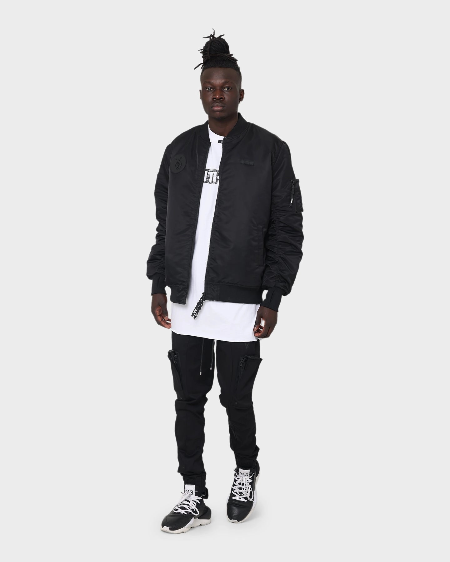 Soft & Smooth tall size The Anti Order Heavy Metal Bat T-Shirt White/Black