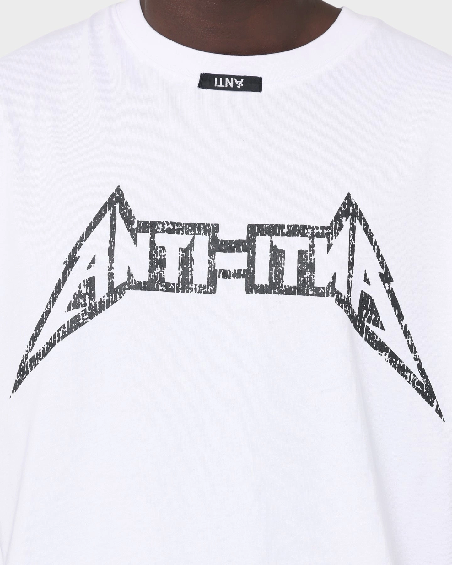 TemperatureRegulating EcoFriendlyMaterial The Anti Order Heavy Metal Bat T-Shirt White/Black