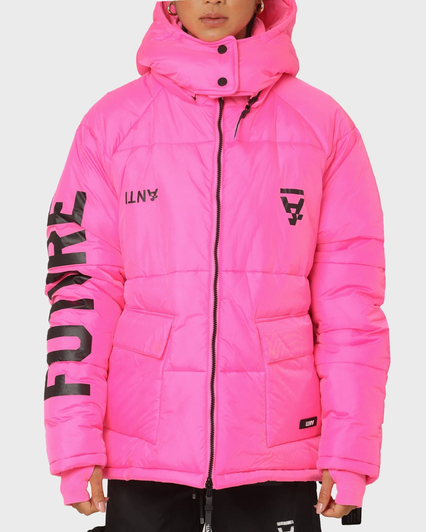 Thermal Lining The Anti Order Hyphen ATD Puffer Jacket Lethal Pink