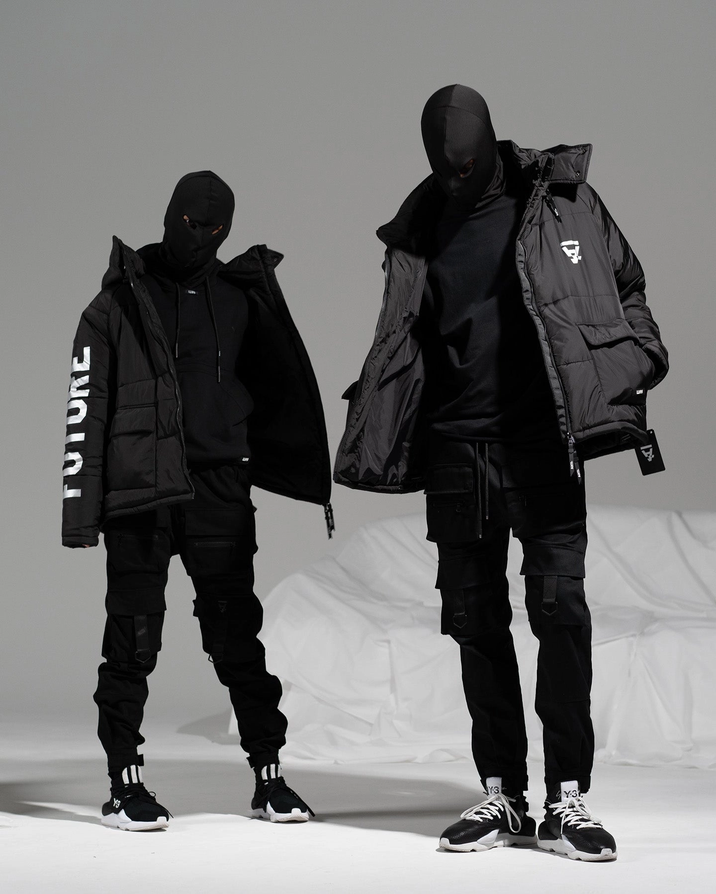 The Anti Order Hyphen ATD Puffer Jacket V2 Black/Silver suitable for city tours