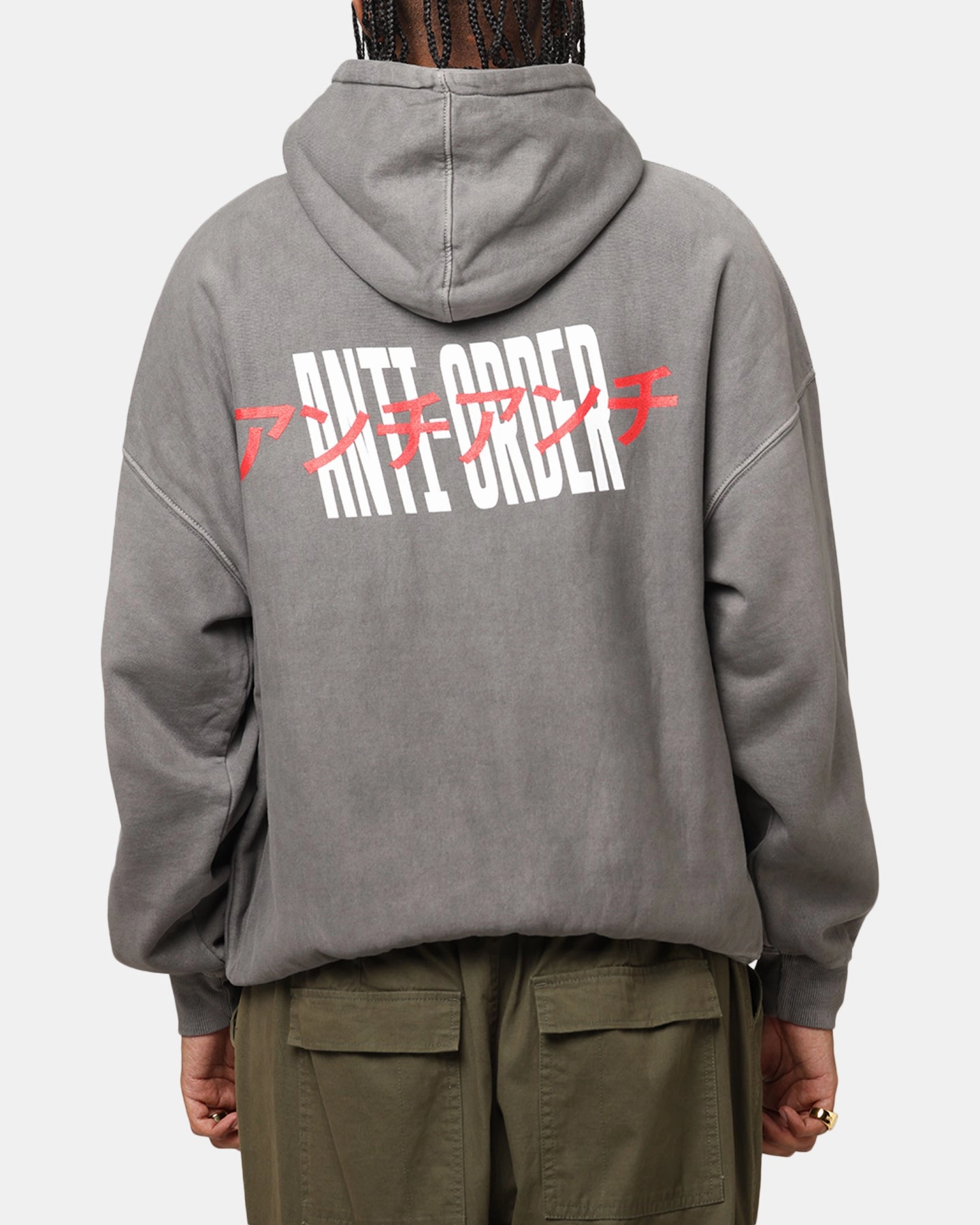 Urban appeal Sport Day The Anti Order Junya Boxy Hoodie Washed Charcoal