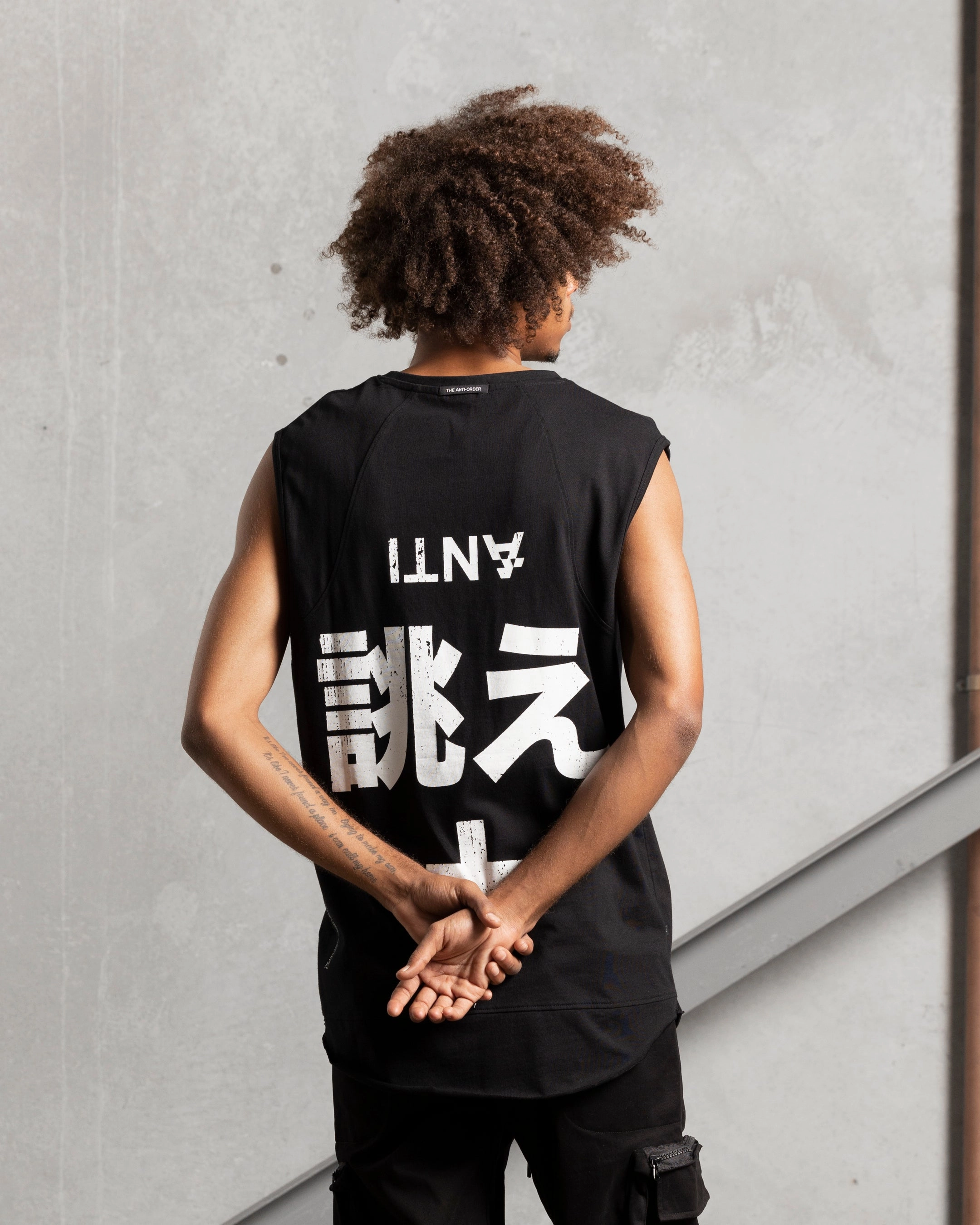The Anti Order Kung Fu Panelled Singlet Black Casual Outfit