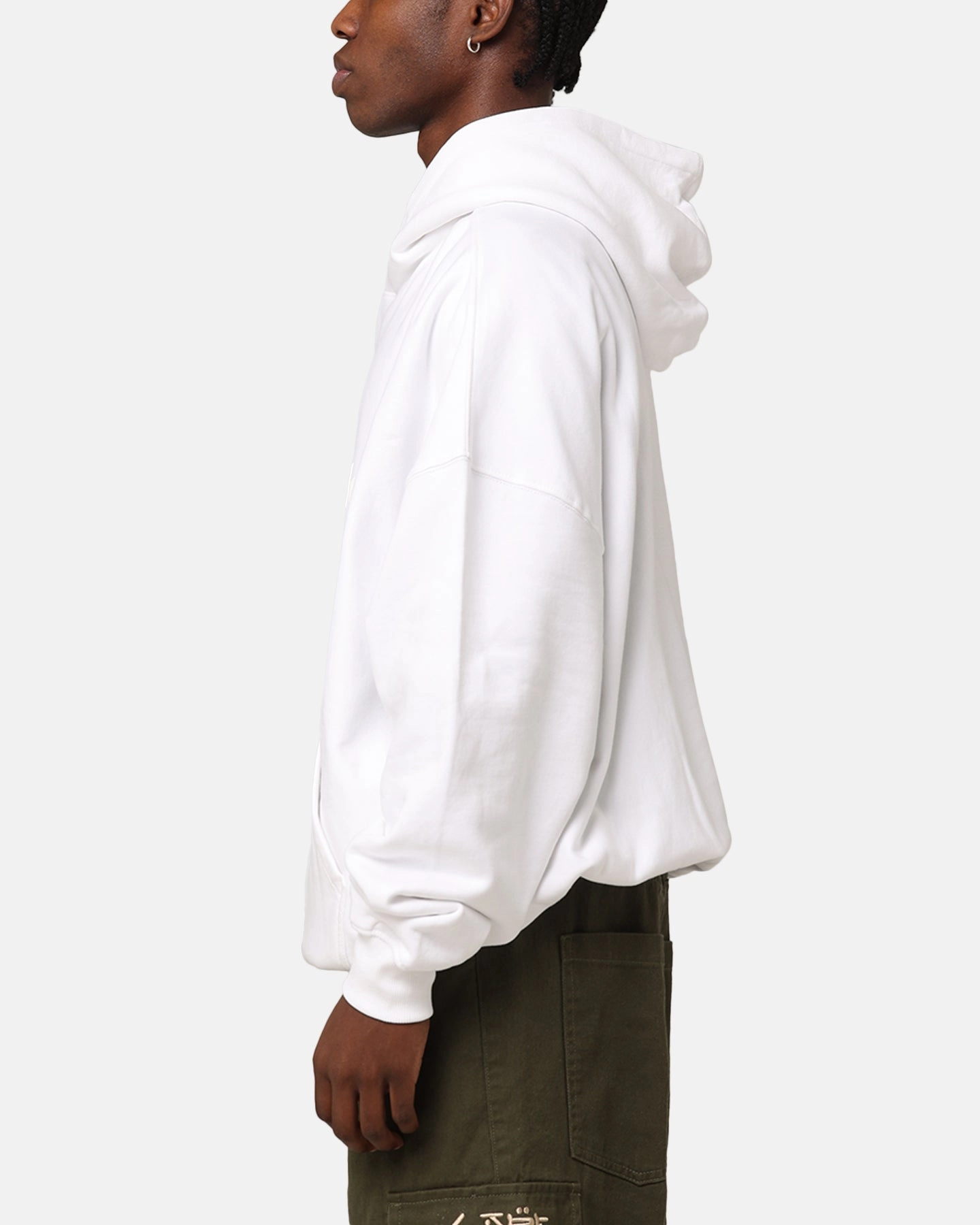 Confidence booster The Anti Order Logo Boxy Hoodie White