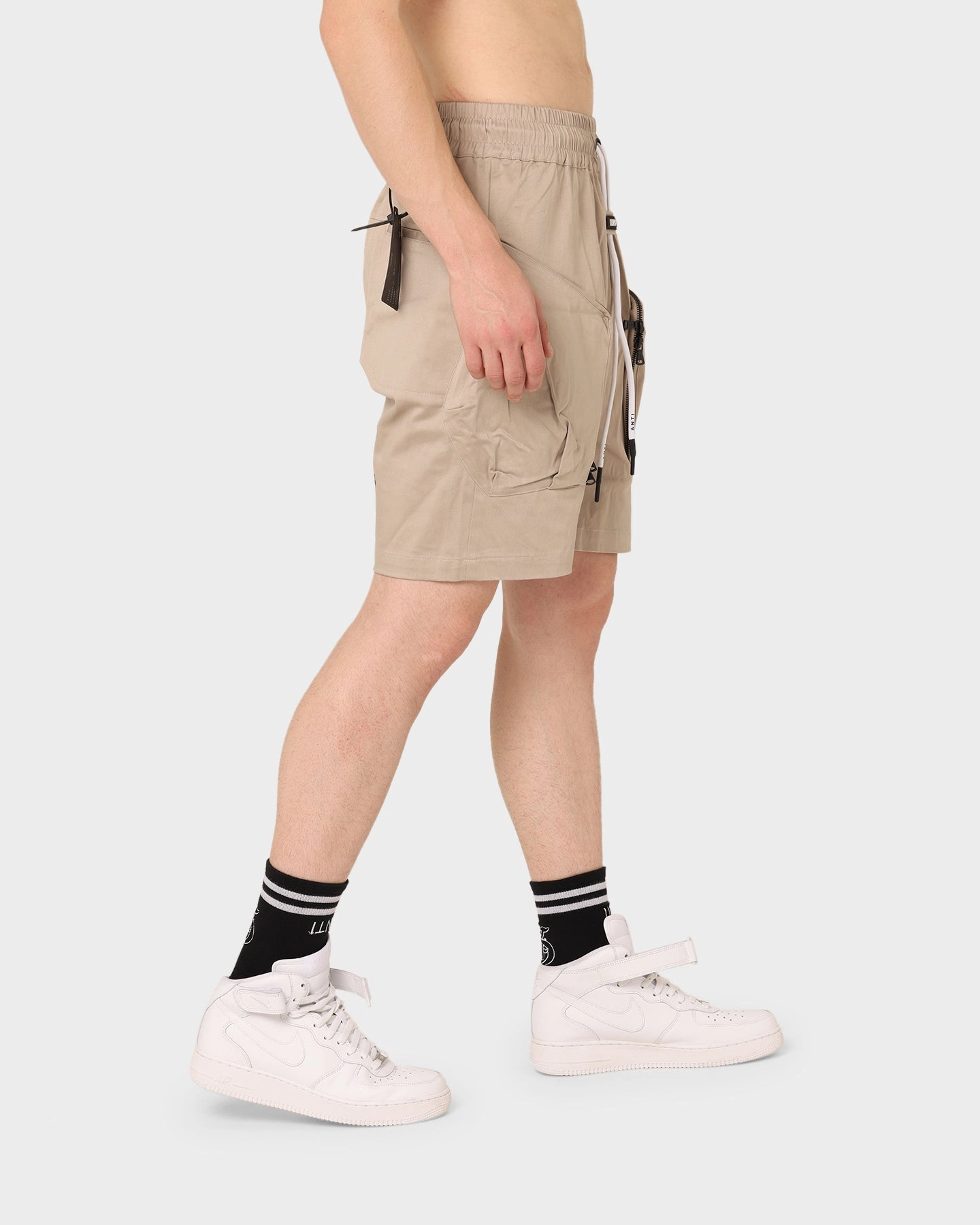 The Anti Order Neo Military Cargo Shorts Bone Printed design Eco Friendly Fabric