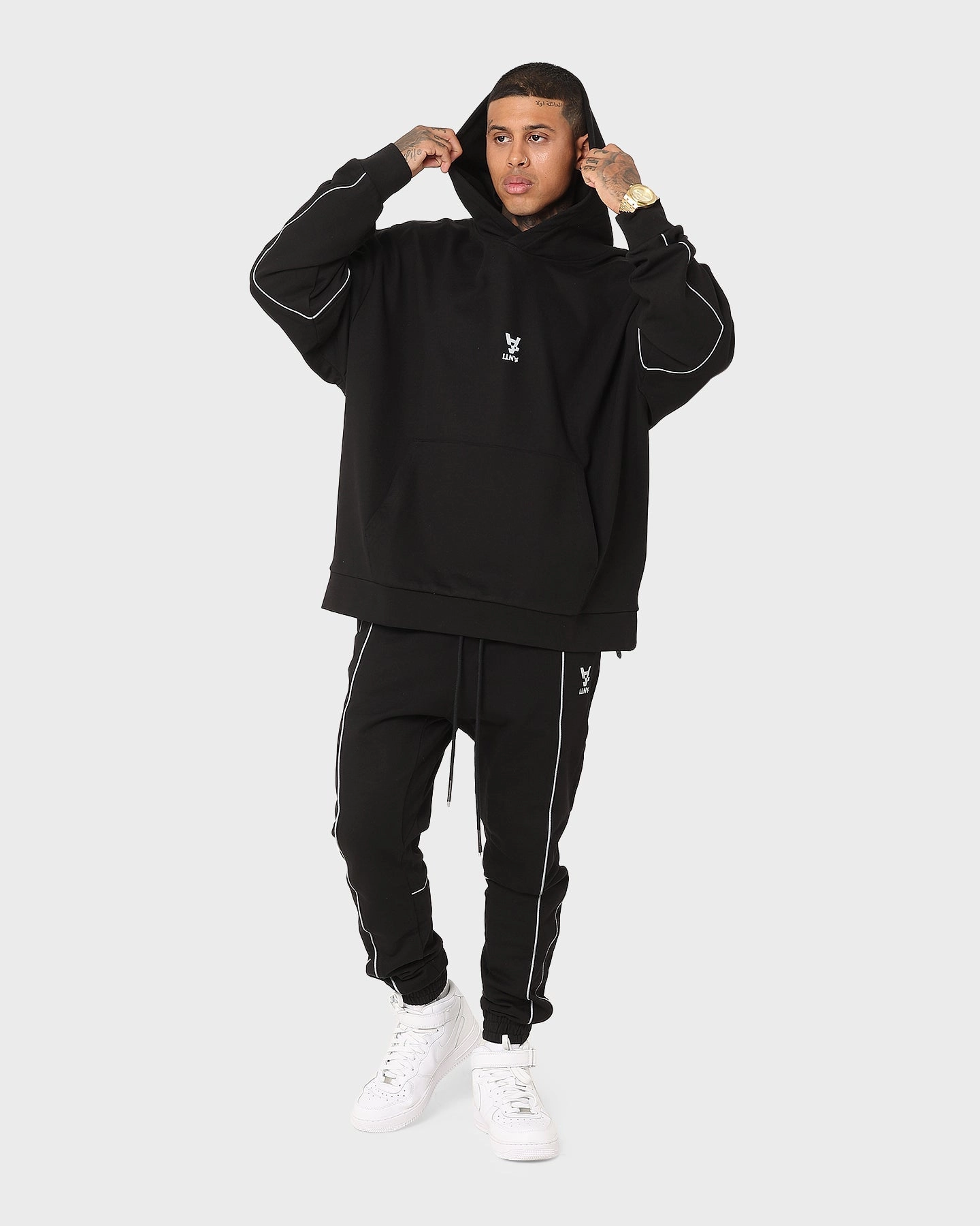 clearance The Anti Order Neon Flux Box Hoodie Black/Reflective