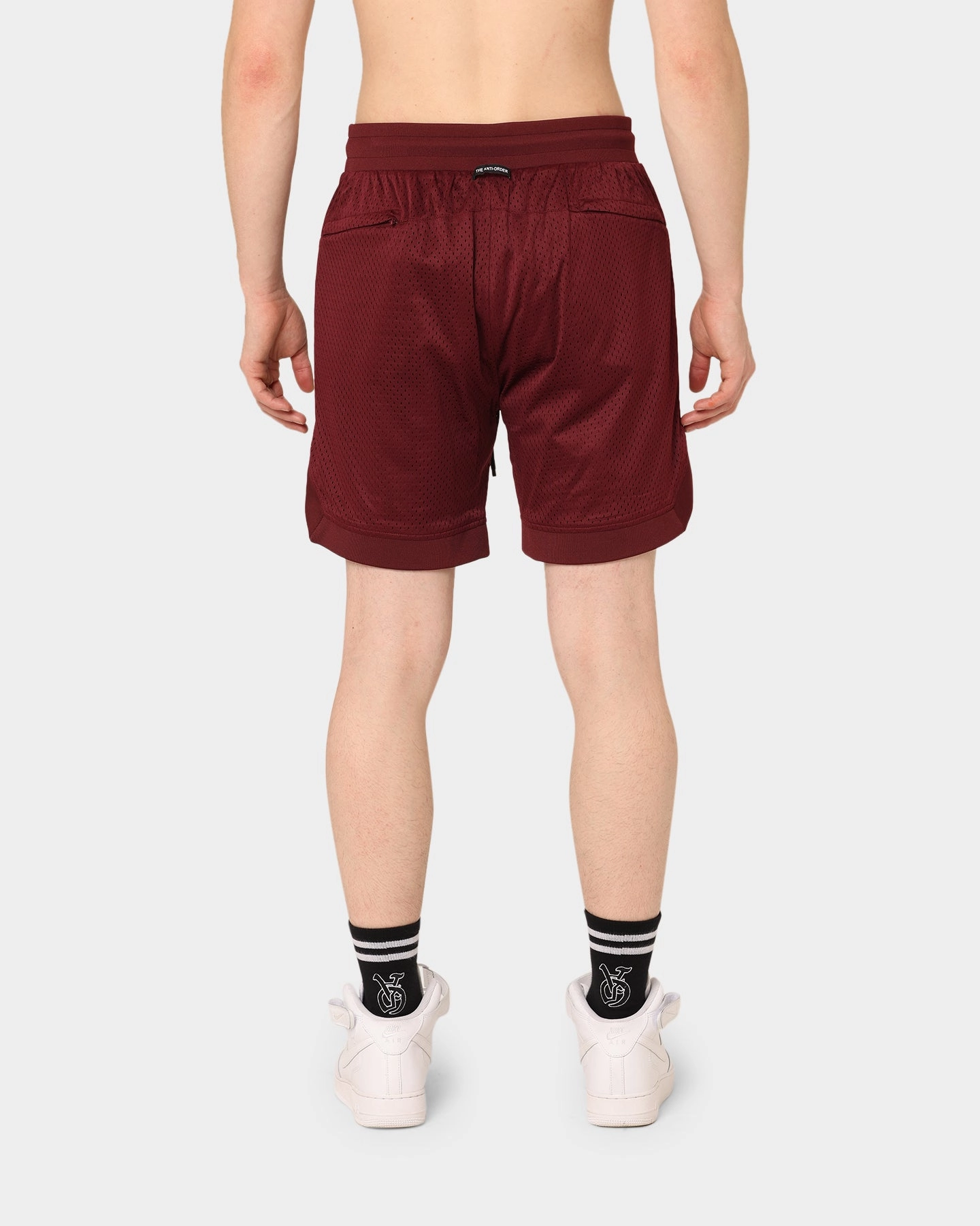 The Anti Order Oblivion Basketball Shorts Dark Burgundy Snag Free Fabric Quick Drying
