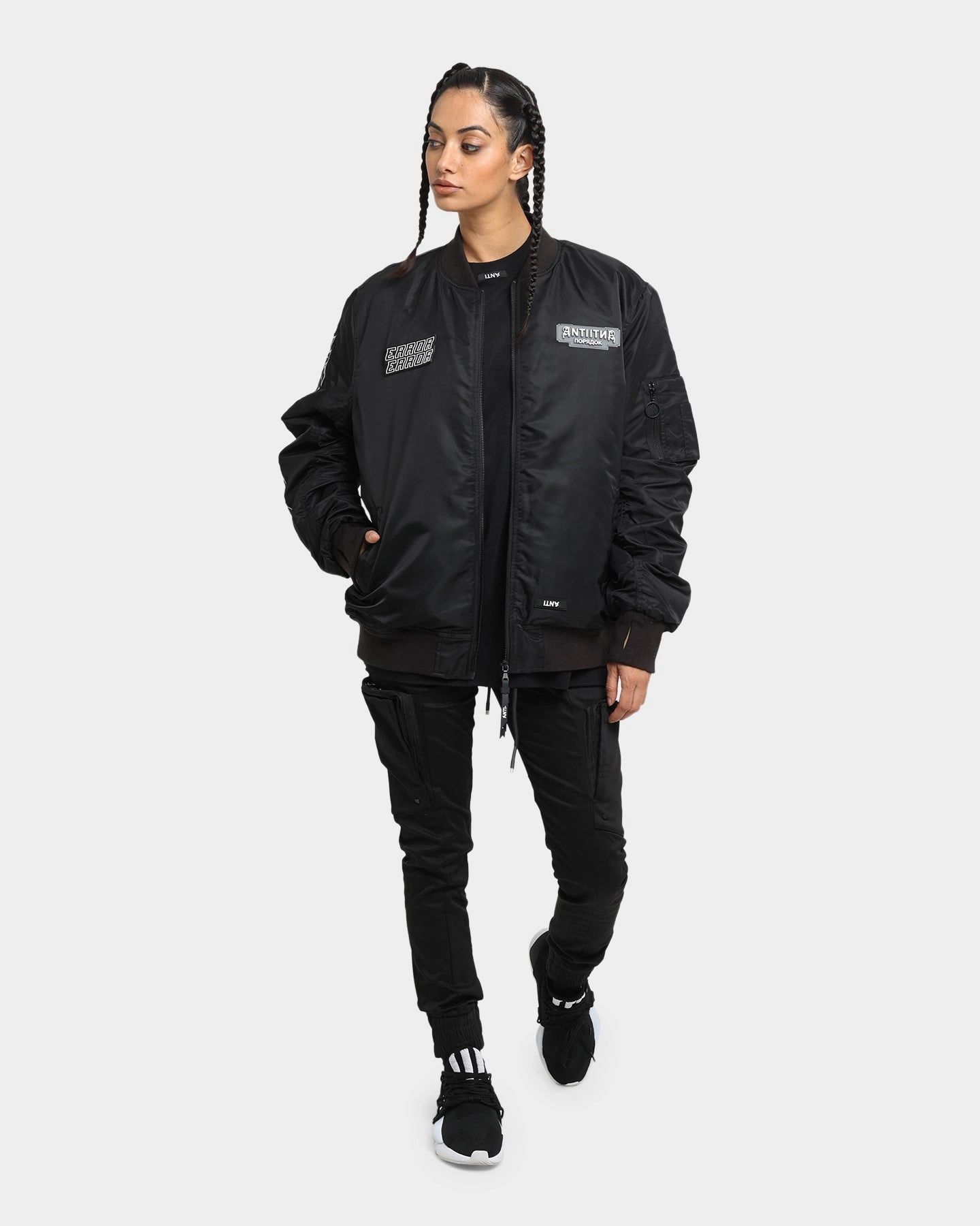 VentilatedPanels Light Function The Anti Order Oblivion Bomber Jacket Black