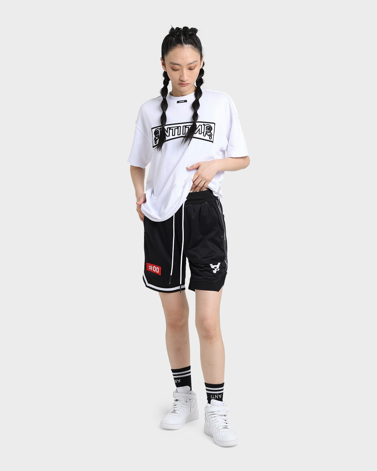 Beach-Ready Look The Anti Order Off Season Basketball Shorts Black/White